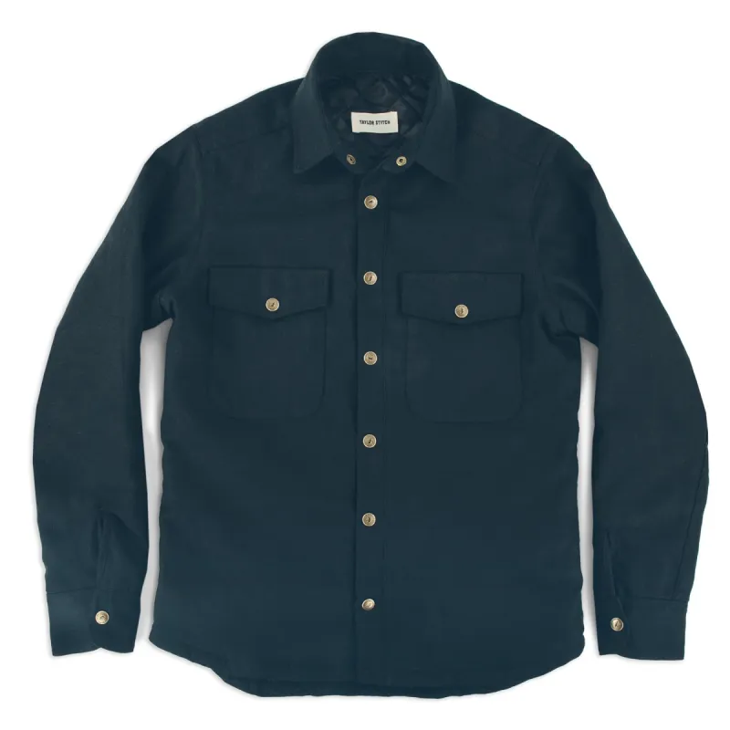 The Task Jacket in Black Canvas sold by Taylor Stitch
