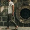 The Democratic All Day Pant in Olive Bedford Cord sold by Taylor Stitch