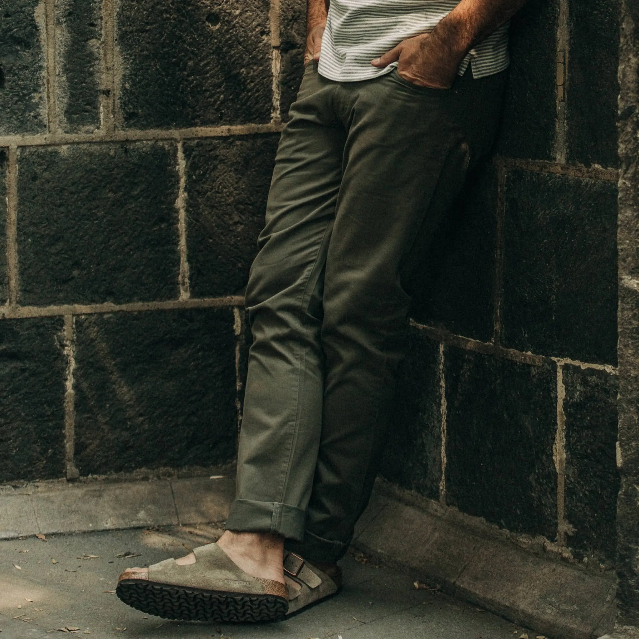 The Democratic All Day Pant in Olive Bedford Cord sold by Taylor Stitch product image thumbnail 3