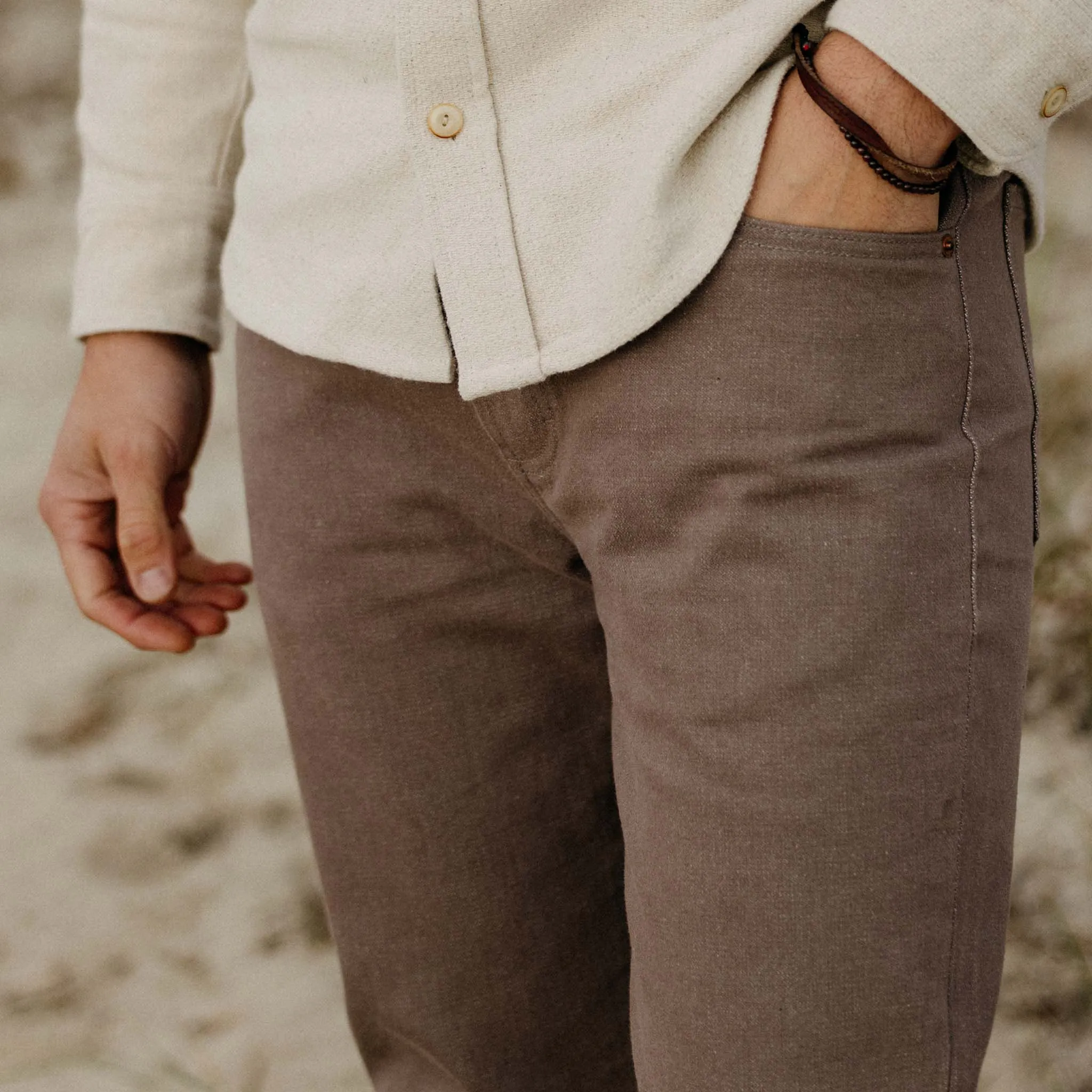 The Slim All Day Pant in Silt Broken Twill sold by Taylor Stitch product image thumbnail 3