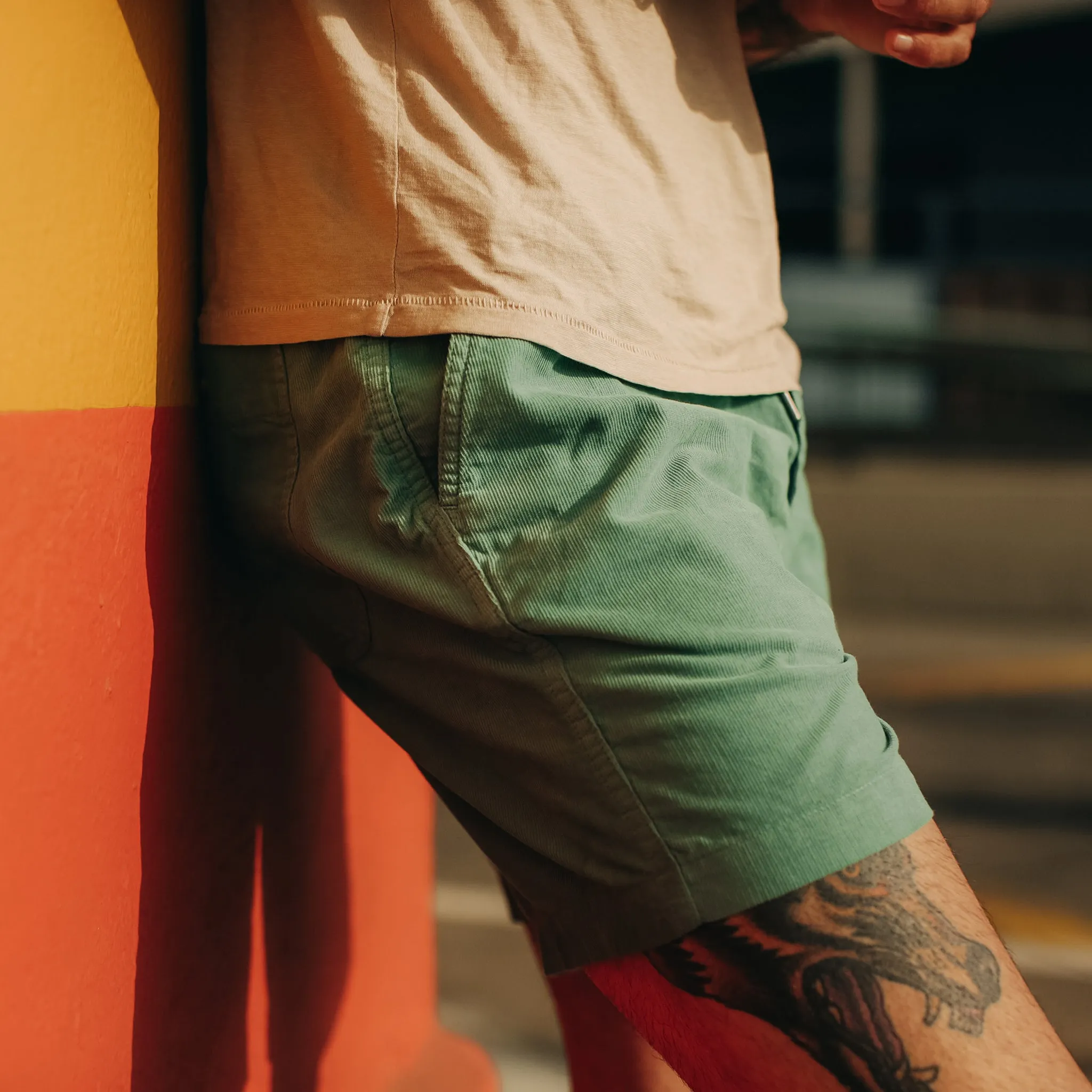 The Apres Short in Ocean Pinwale sold by Taylor Stitch product image thumbnail 2