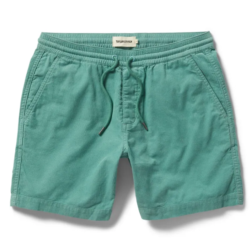 The Apres Short in Ocean Pinwale sold by Taylor Stitch