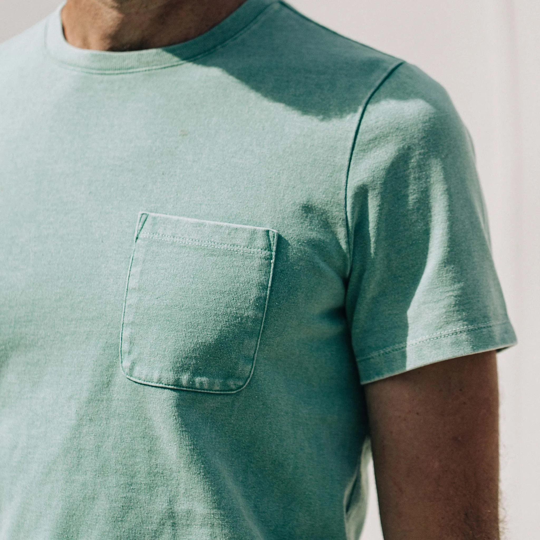 The Heavy Bag Tee in Dusty Teal sold by Taylor Stitch product image thumbnail 3