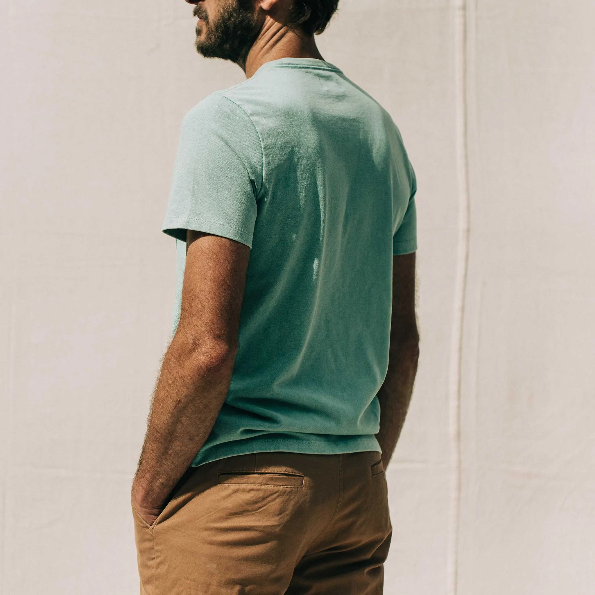 The Heavy Bag Tee in Dusty Teal sold by Taylor Stitch product image thumbnail 5