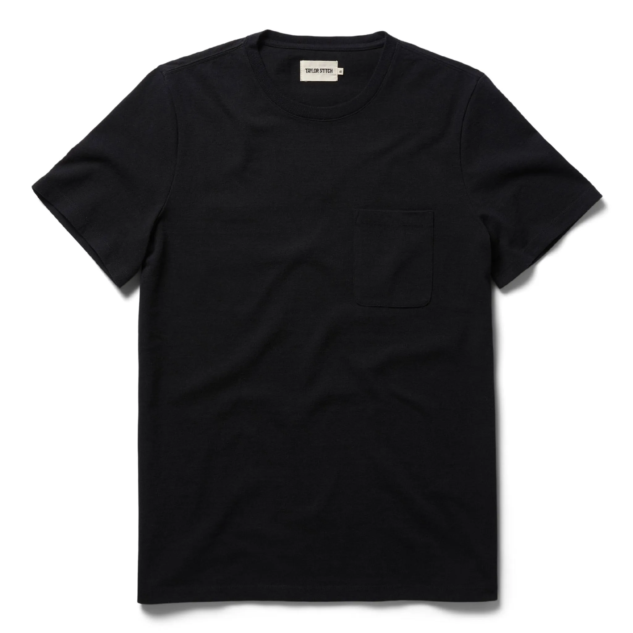 The Heavy Bag Tee in Black sold by Taylor Stitch
