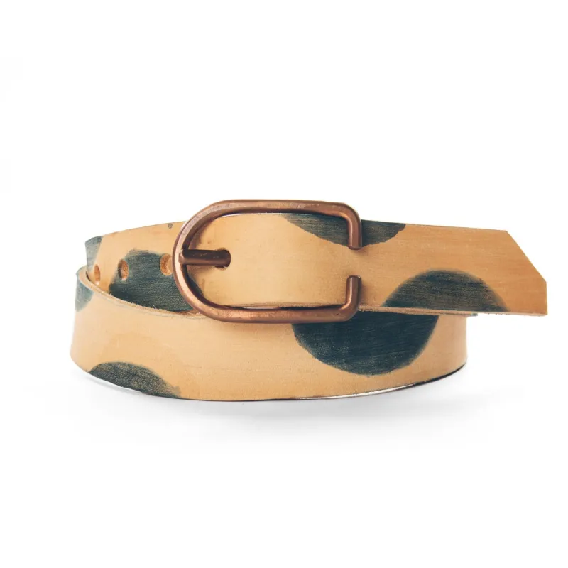 The Cause & Effect Belt in Indigo Spot sold by Taylor Stitch