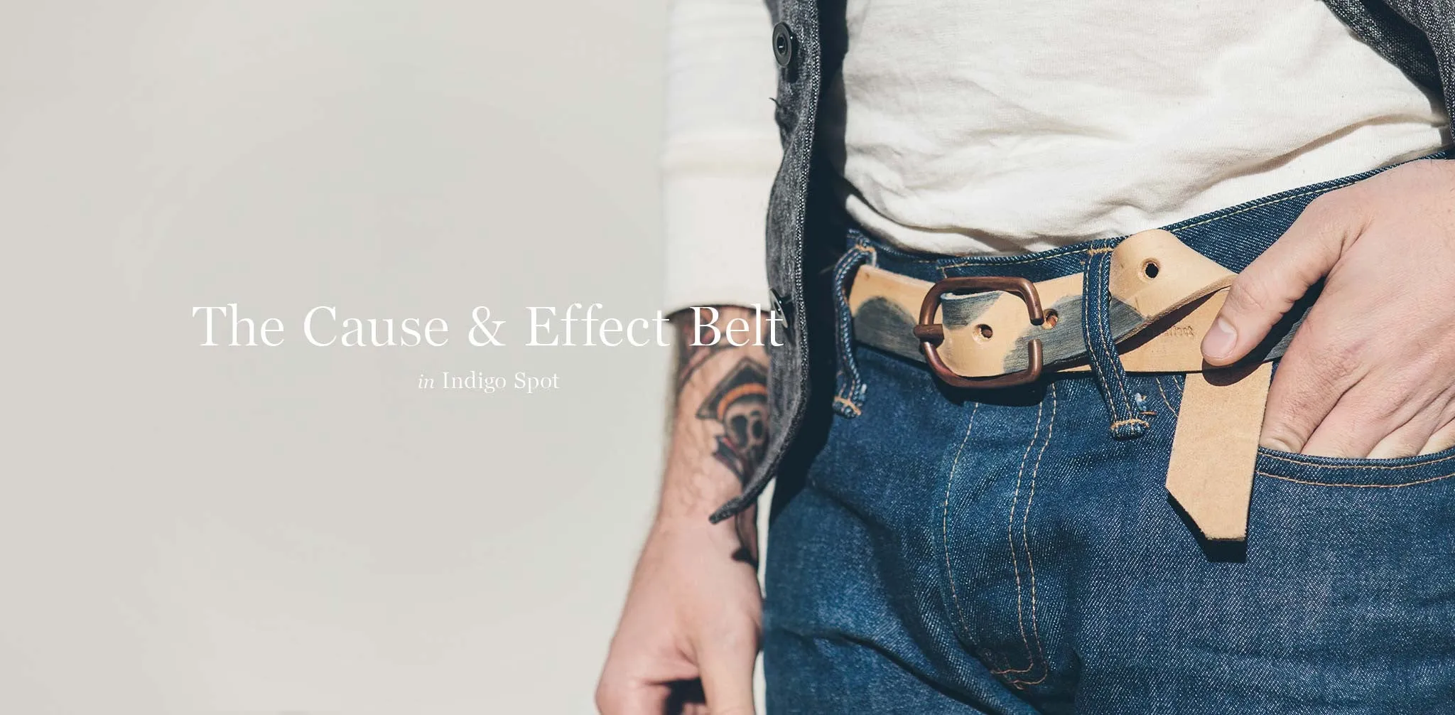 The Cause & Effect Belt in Indigo Spot sold by Taylor Stitch product image thumbnail 3