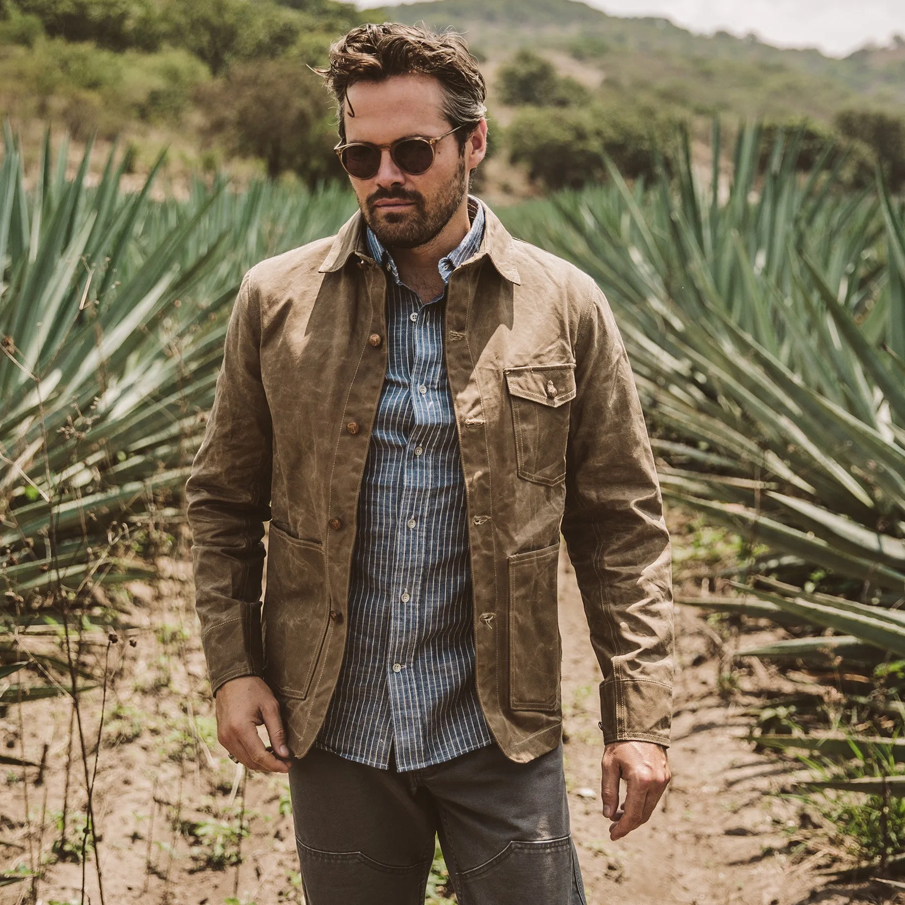 The Project Jacket in Field Tan Beeswaxed Canvas sold by Taylor Stitch product image thumbnail 2