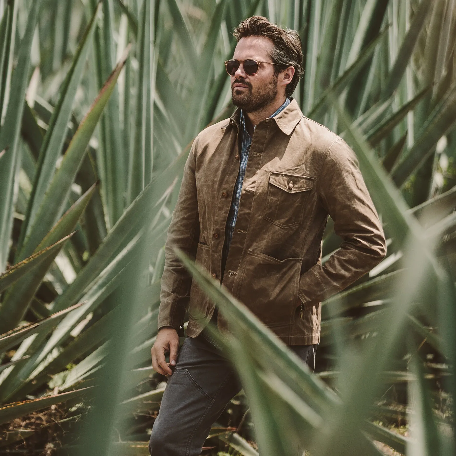 The Project Jacket in Field Tan Beeswaxed Canvas sold by Taylor Stitch product image thumbnail 5