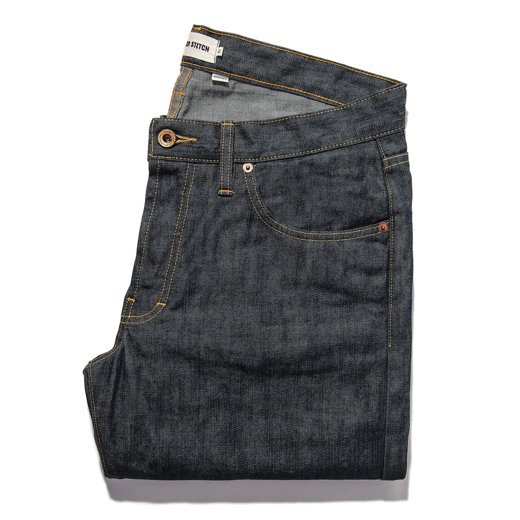 The Democratic Jean in Kurabo Slub Denim sold by Taylor Stitch