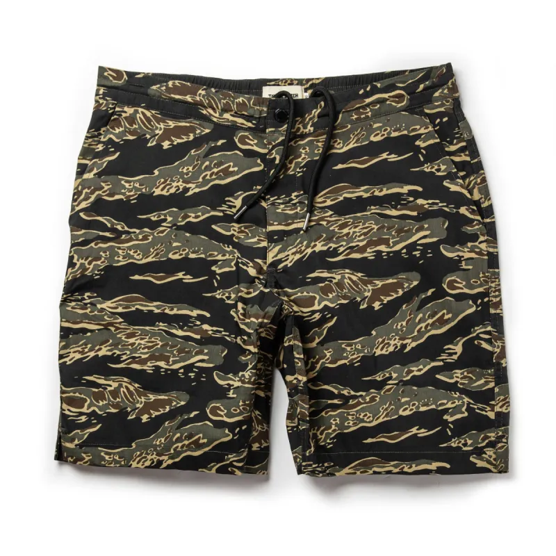 The Adventure Short in Tiger Camo sold by Taylor Stitch
