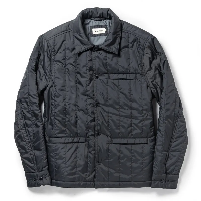The Decker Jacket in Charcoal Quilt sold by Taylor Stitch
