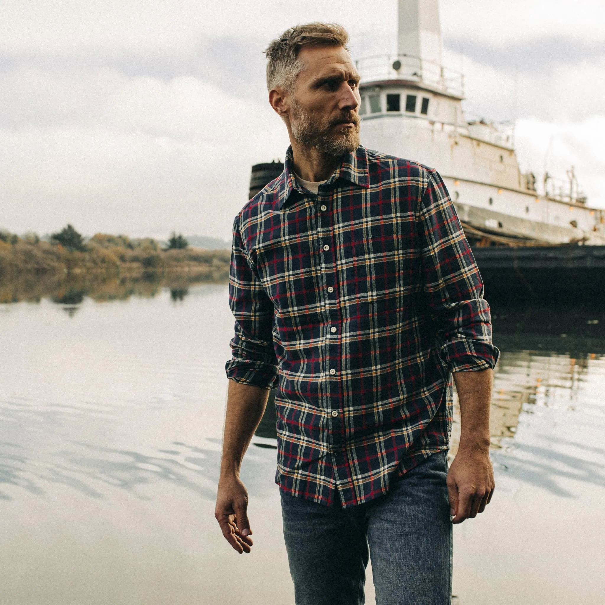 The California in Astoria Plaid sold by Taylor Stitch product image thumbnail 2