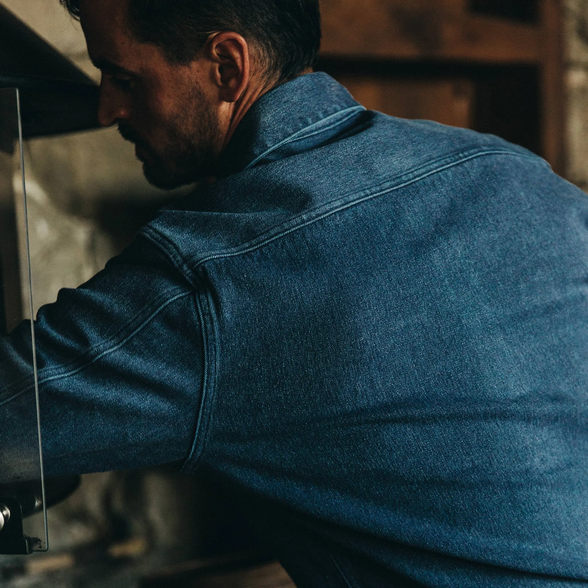 The Shop Shirt in Indigo Boss Duck sold by Taylor Stitch product image thumbnail 5