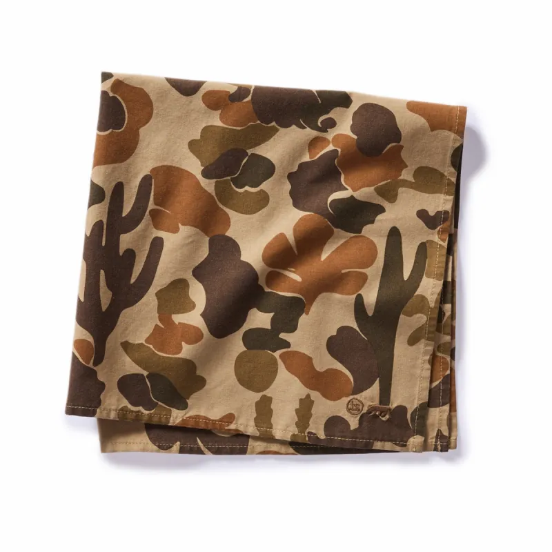 The Bandana in Arid Camo made by Taylor Stitch