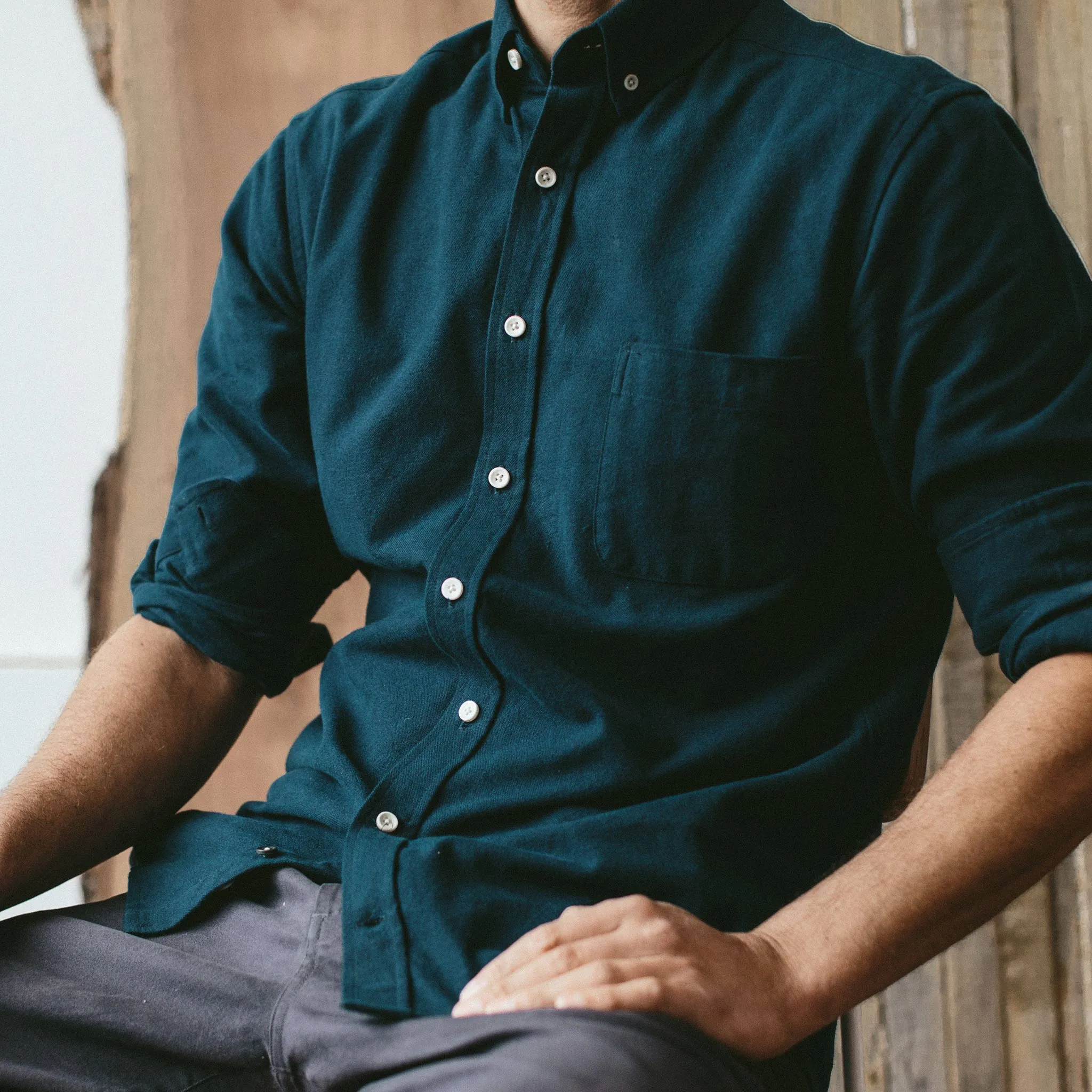 The Jack in Brushed Teal sold by Taylor Stitch product image thumbnail 4