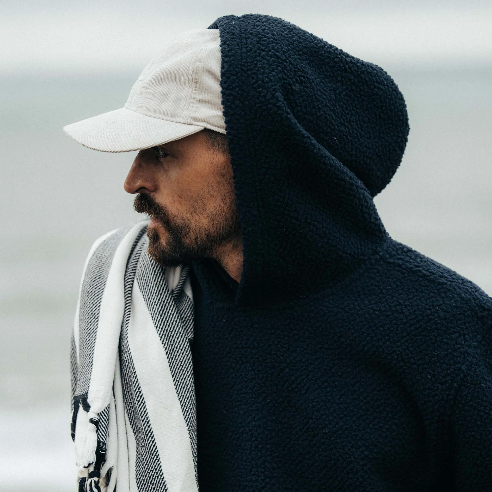 The Nomad Hoodie in Navy Sherpa sold by Taylor Stitch product image thumbnail 3