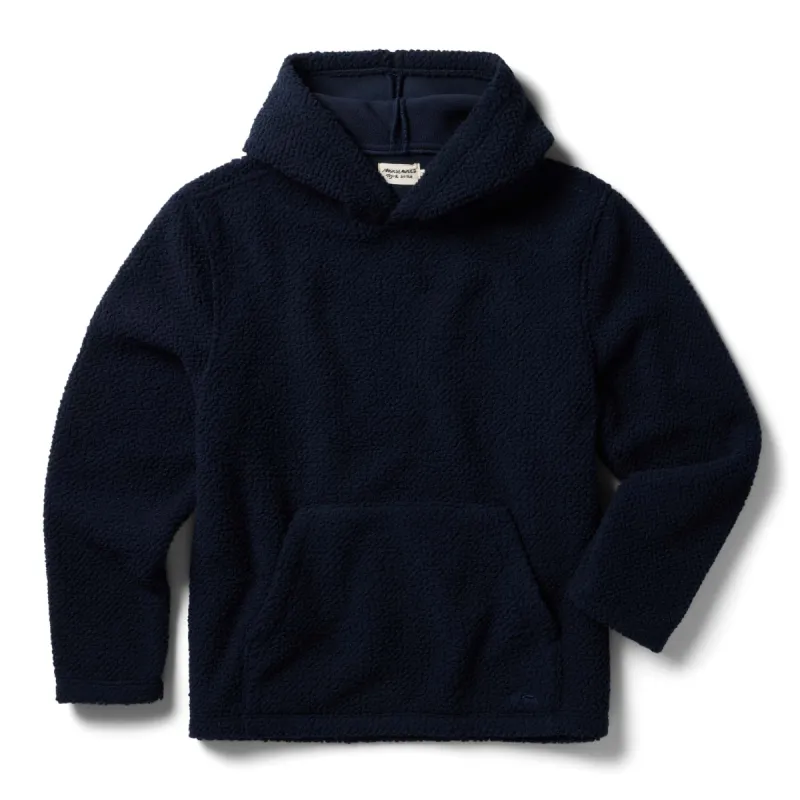 The Nomad Hoodie in Navy Sherpa sold by Taylor Stitch