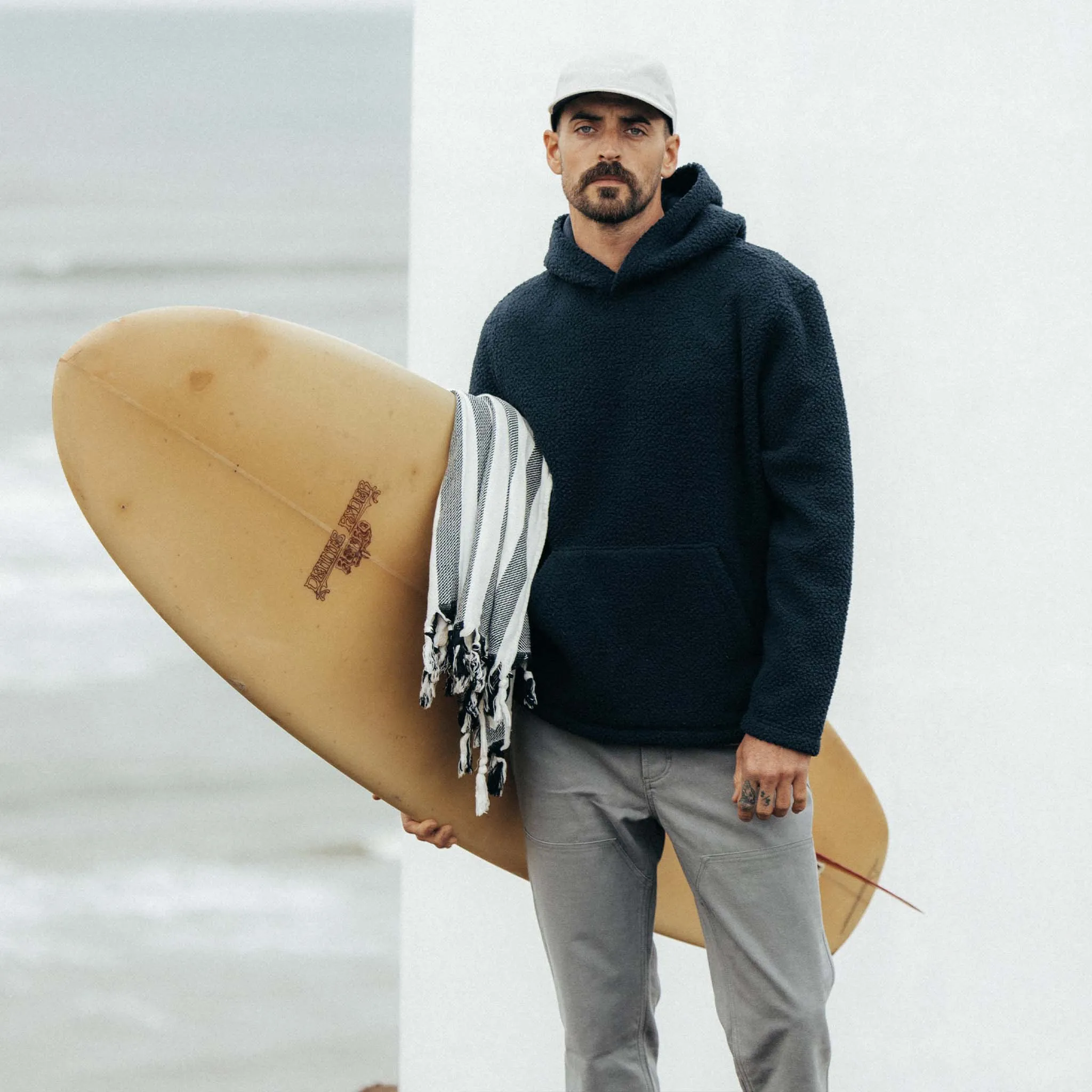 The Nomad Hoodie in Navy Sherpa sold by Taylor Stitch product image thumbnail 2