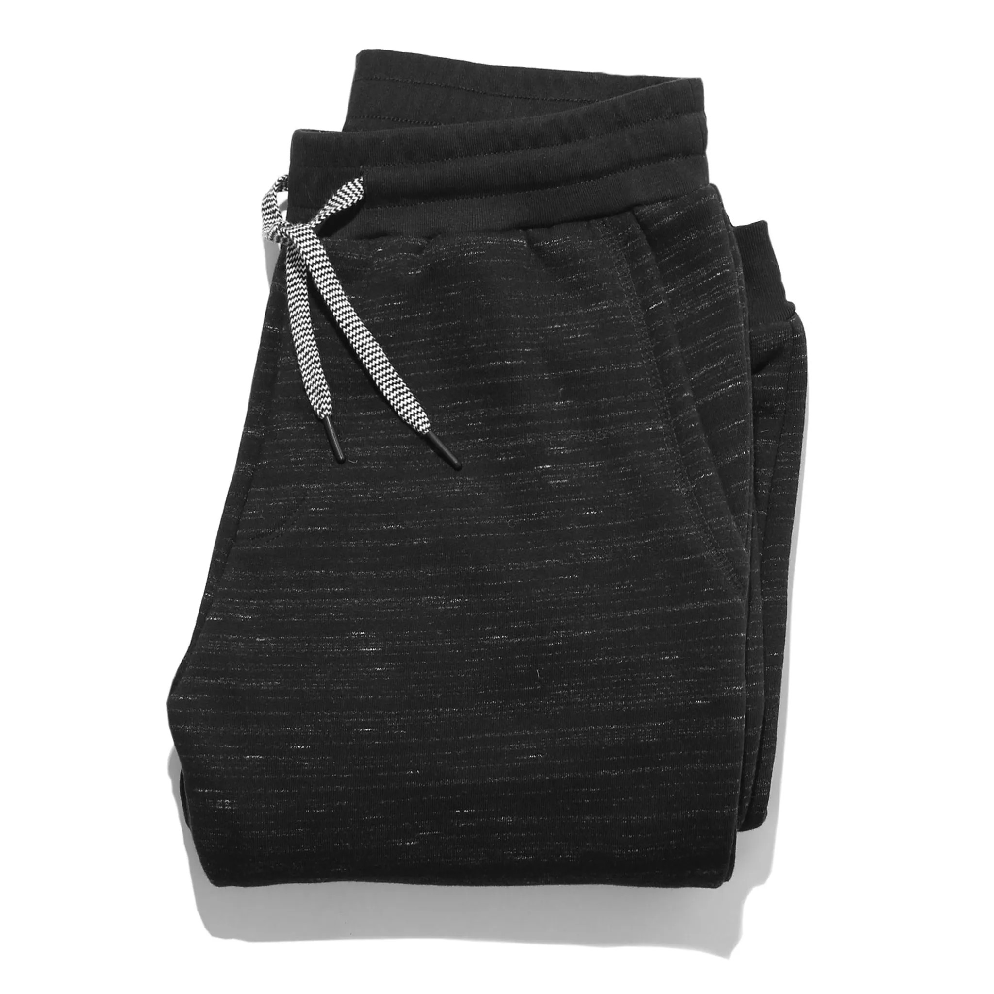 The Travel Pant in Black Fleece sold by Taylor Stitch