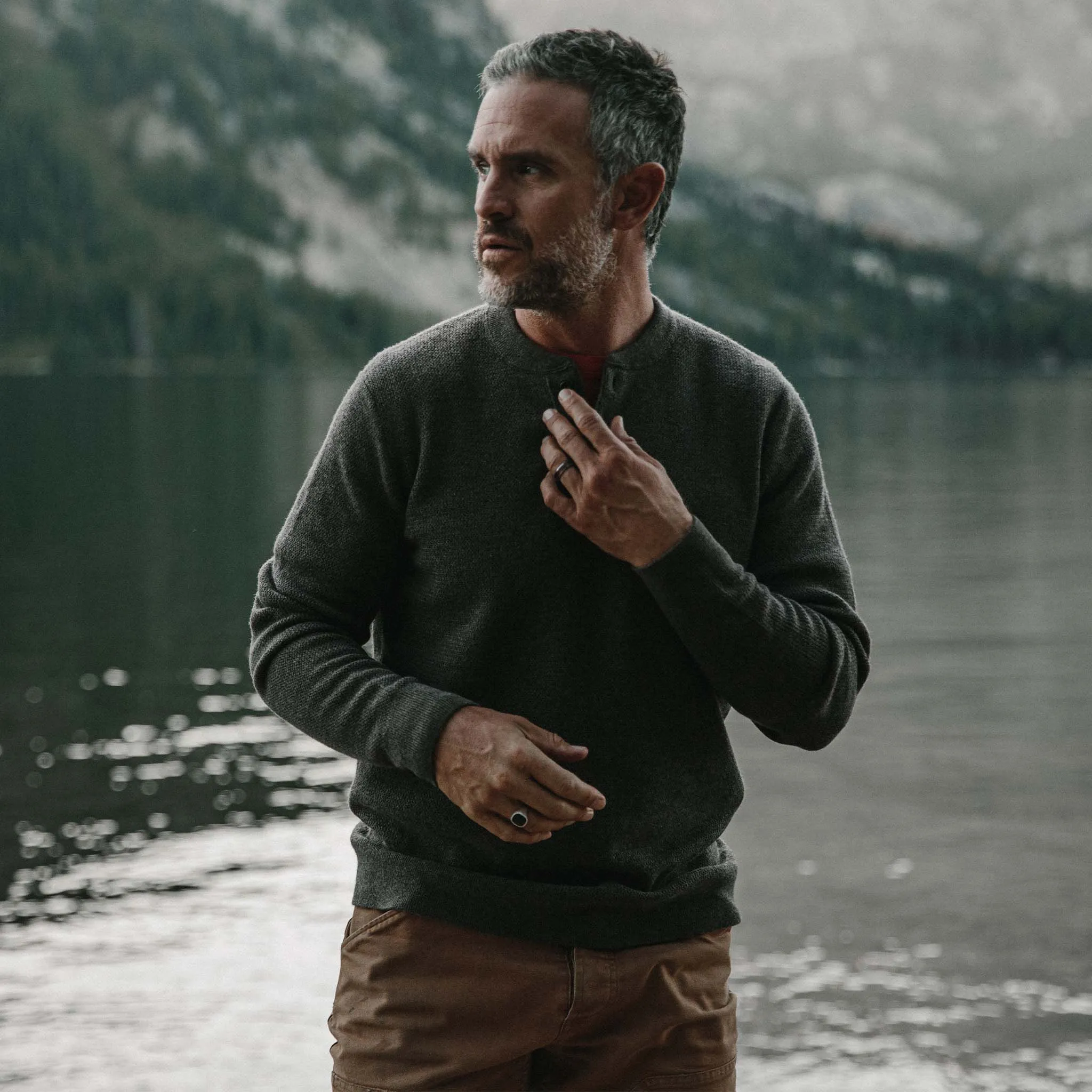 The Hudson Sweater in Walnut sold by Taylor Stitch product image thumbnail 5