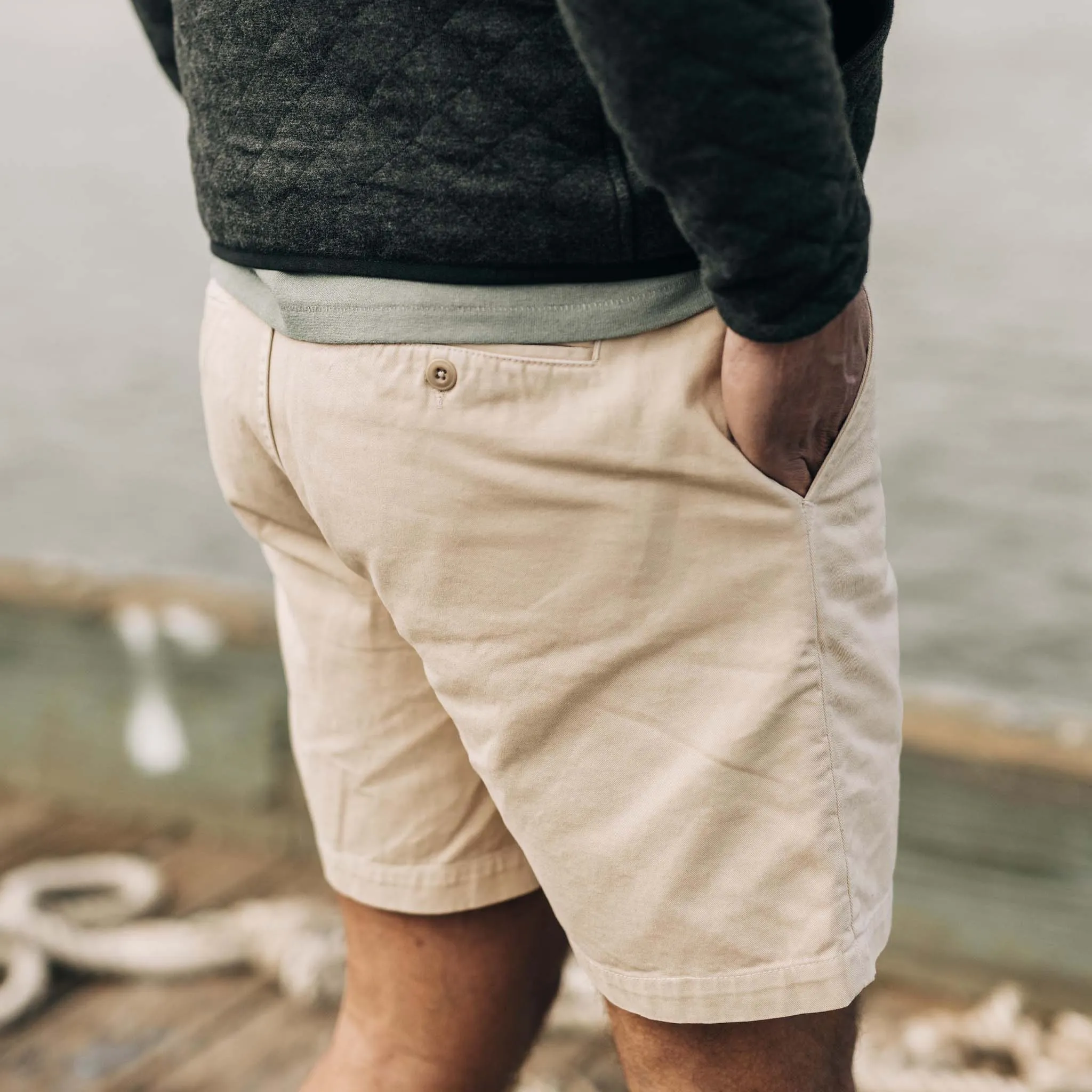 The Foundation Short in Organic Dune sold by Taylor Stitch product image thumbnail 4