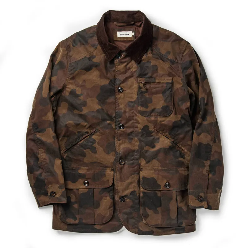 The Field Jacket in Camo sold by Taylor Stitch