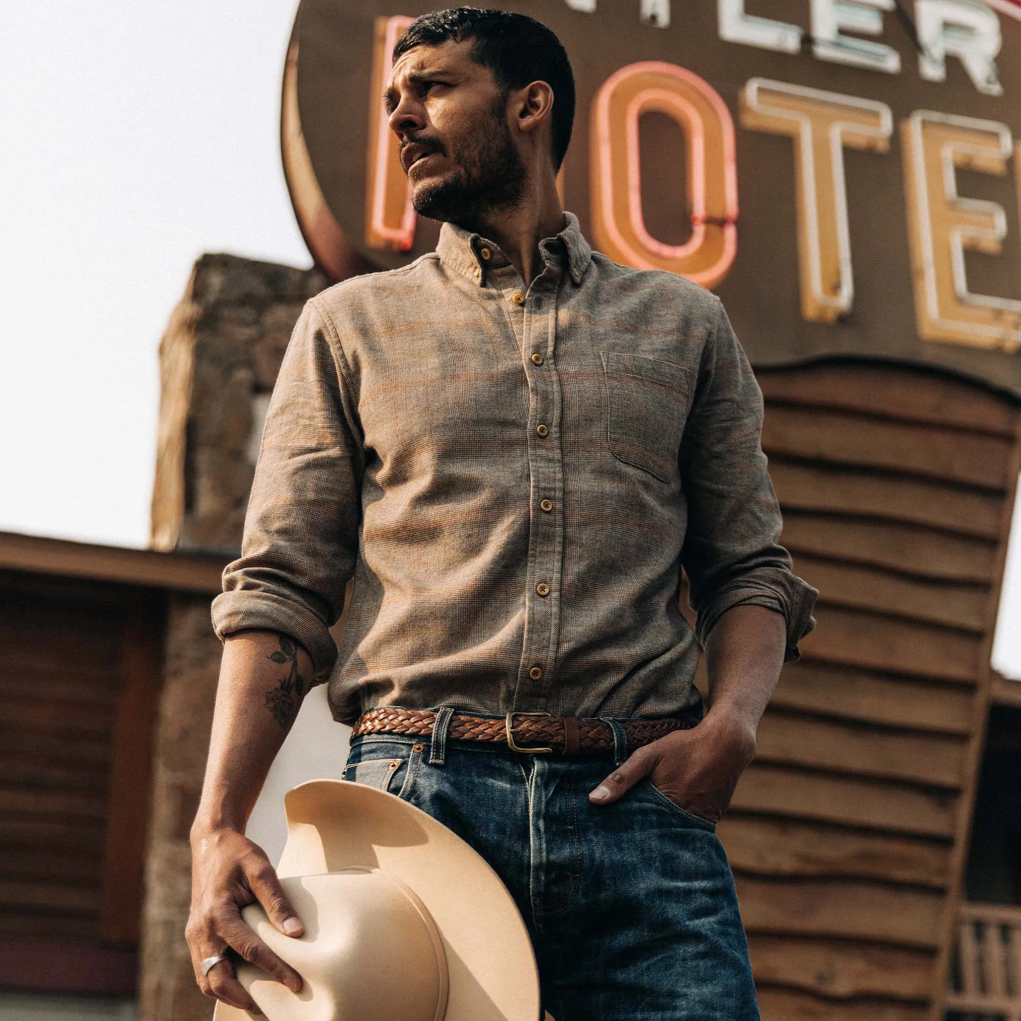 The Jack in Gravel Check sold by Taylor Stitch product image thumbnail 2