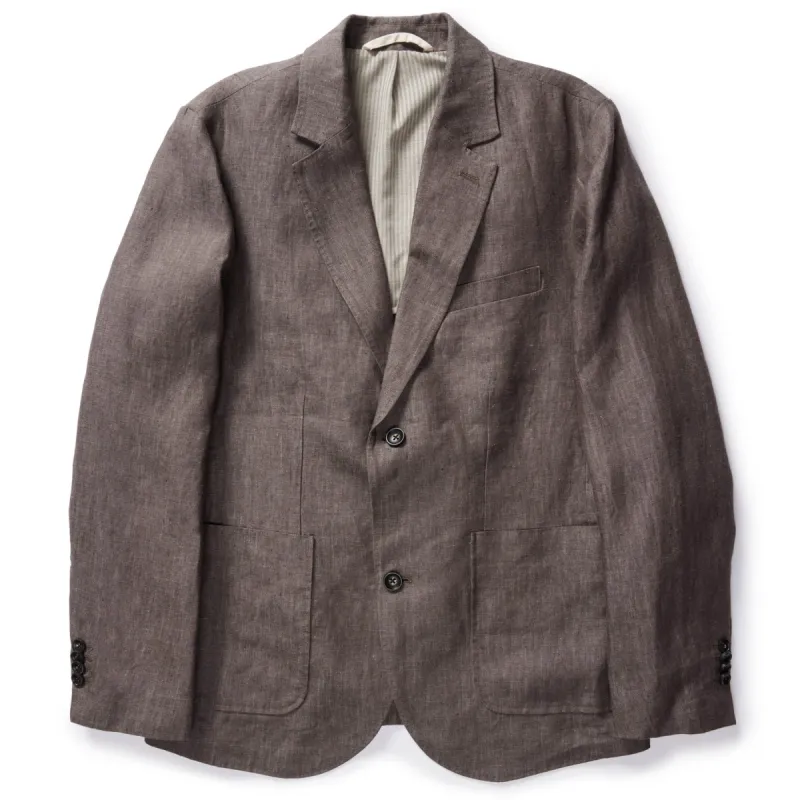 The Sheffield Sportcoat in Cocoa Linen sold by Taylor Stitch