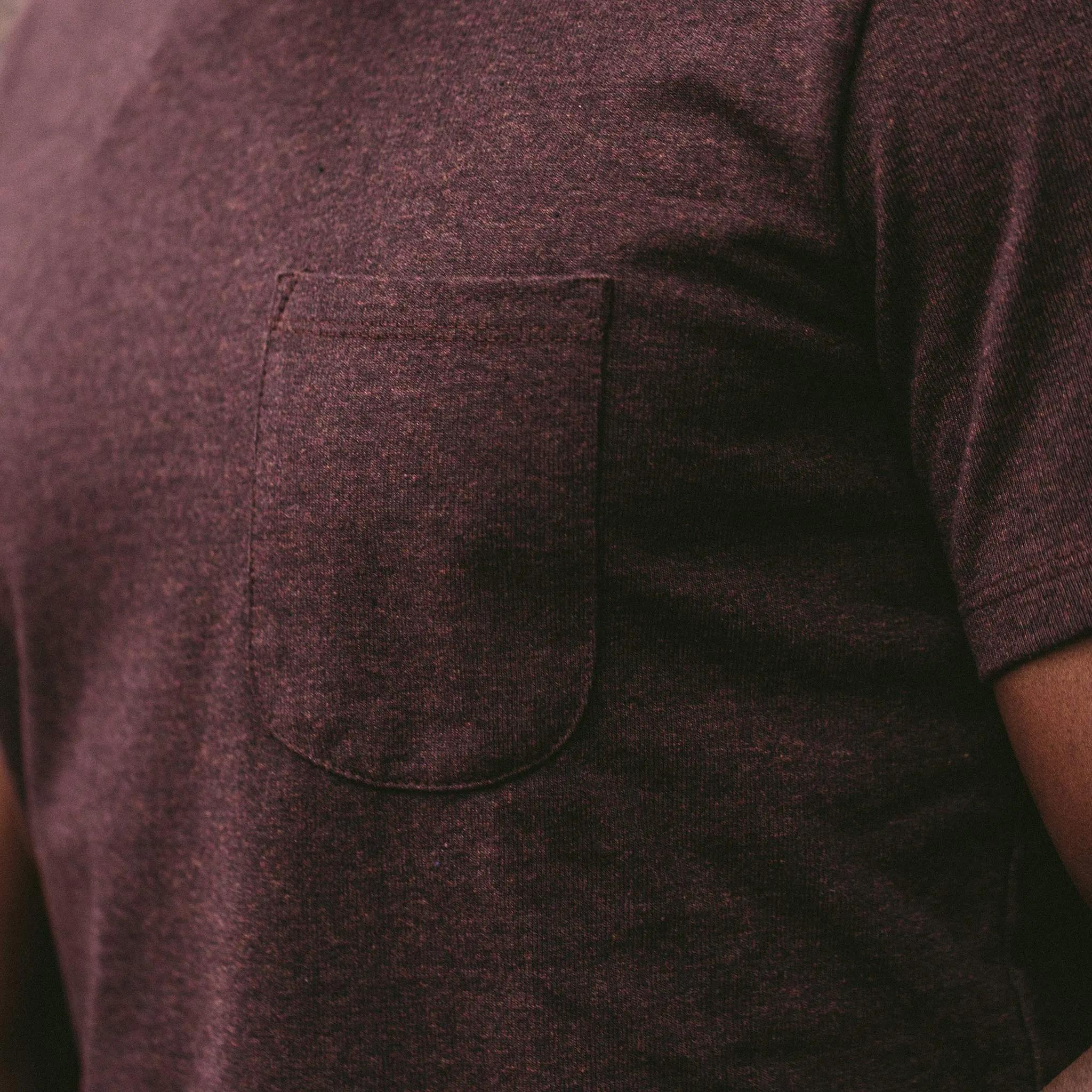 The Heavy Bag Tee in Burgundy sold by Taylor Stitch product image thumbnail 4