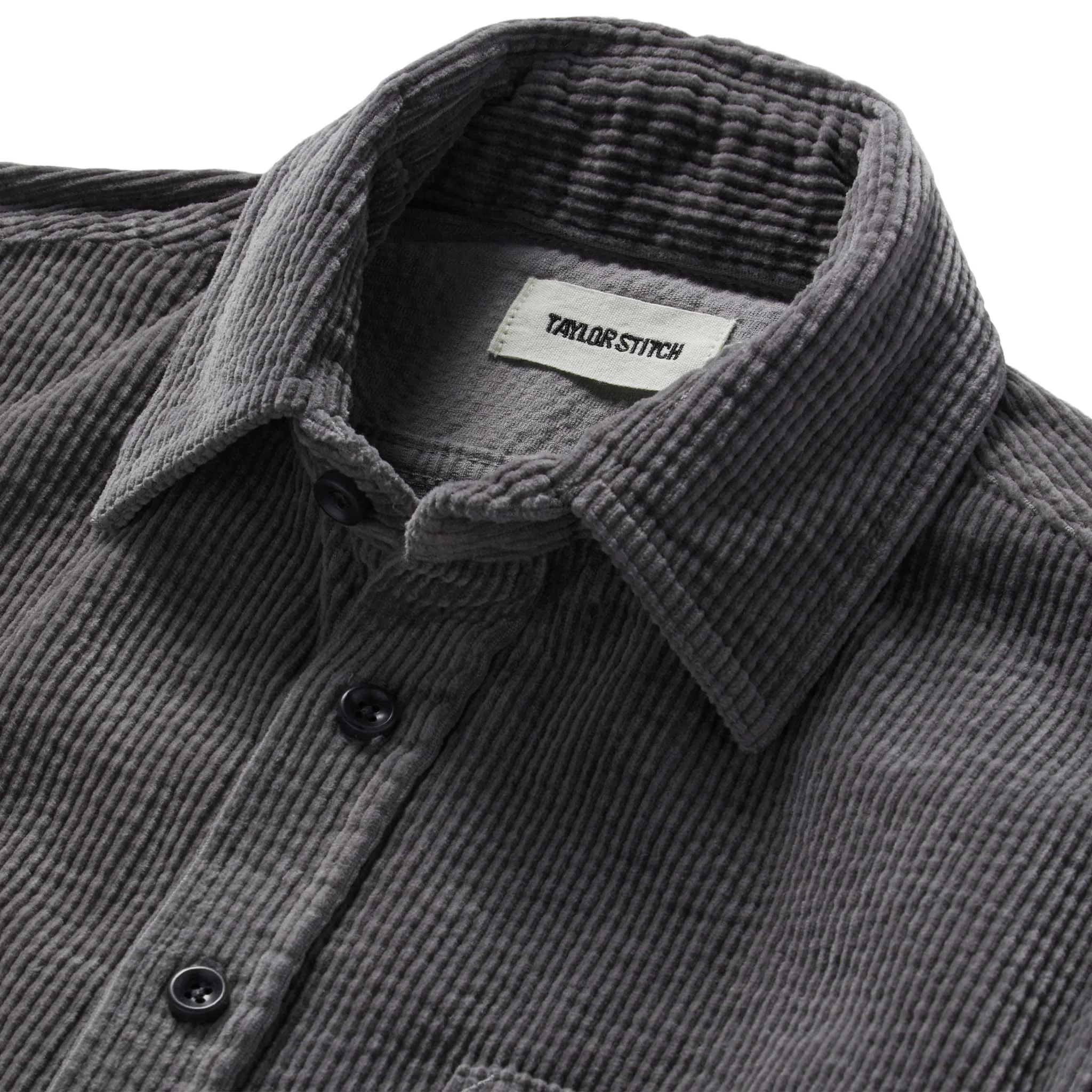 The Utility Shirt in Dark Charcoal Crepe Cord sold by Taylor Stitch product image thumbnail 5