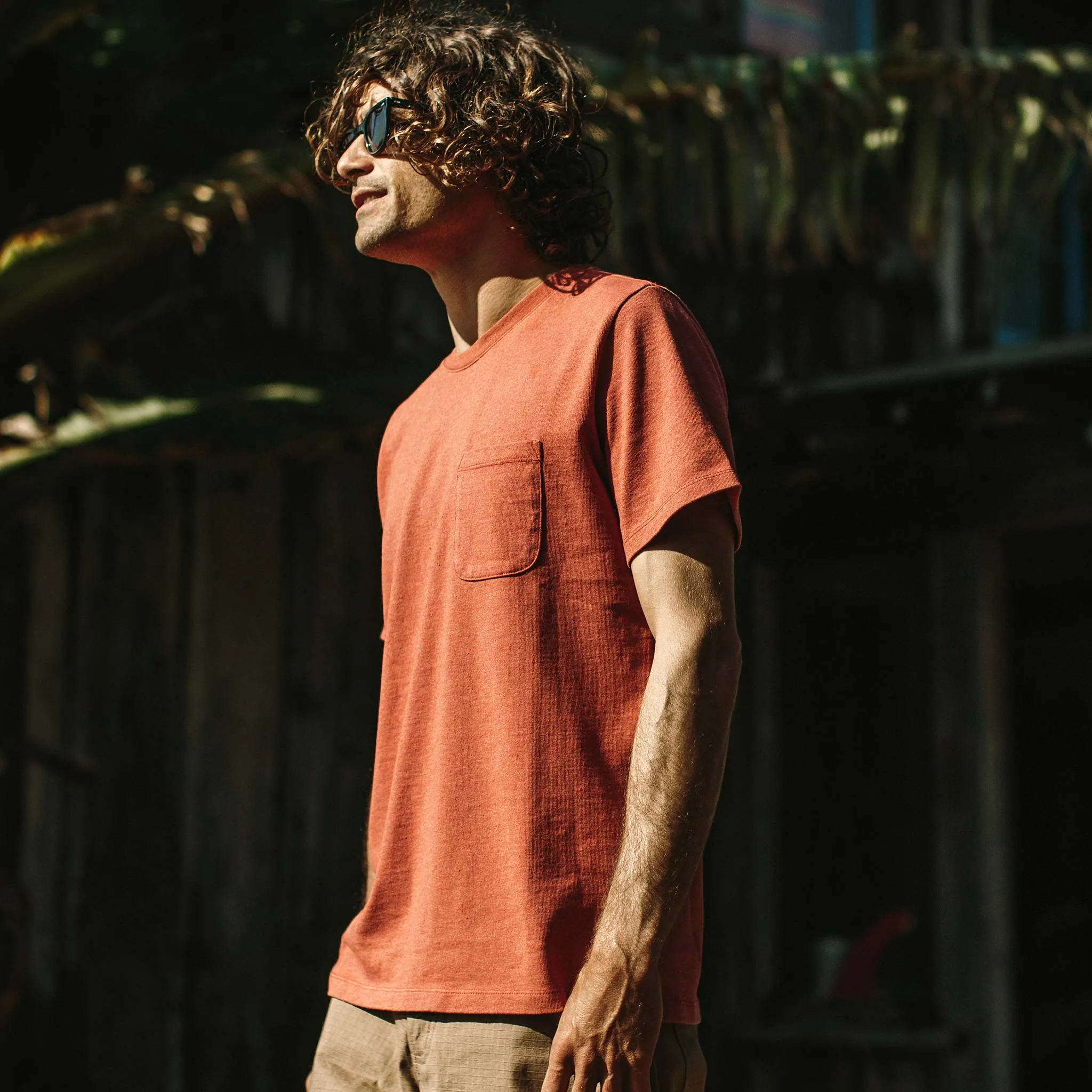 The Heavy Bag Tee in Washed Rust sold by Taylor Stitch product image thumbnail 5