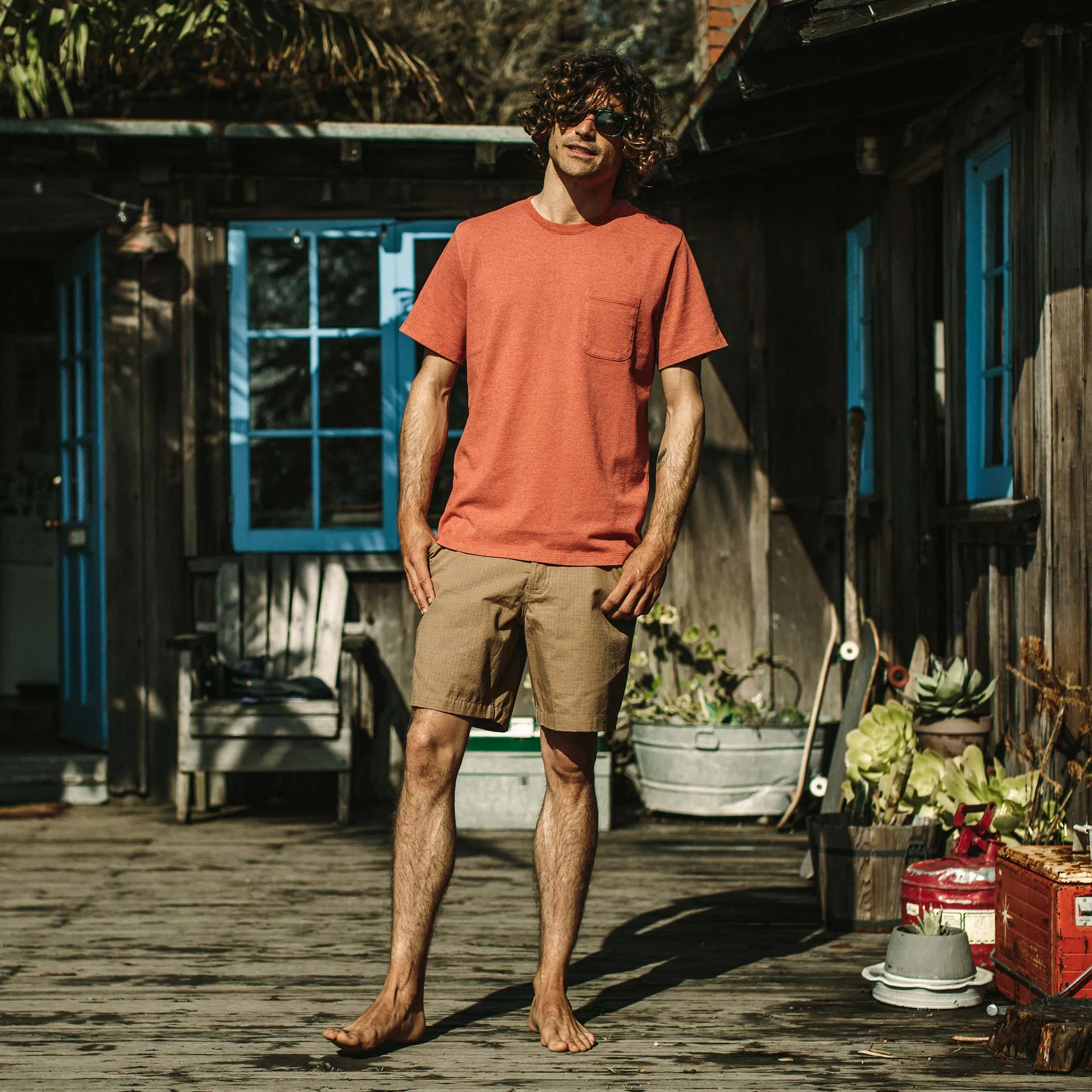 The Heavy Bag Tee in Washed Rust sold by Taylor Stitch product image thumbnail 3