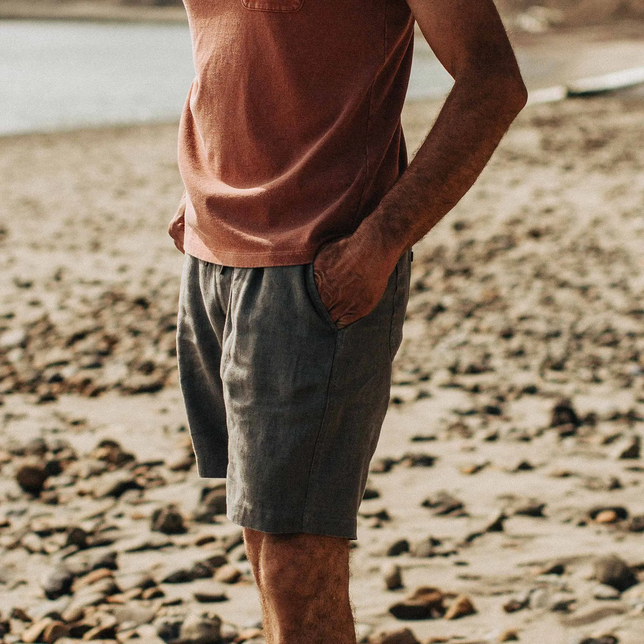 The Après Short in Ash Hemp sold by Taylor Stitch product image thumbnail 4