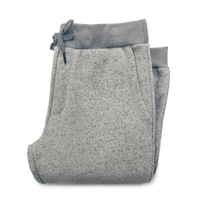 The Travel Pant in White Fleck Fleece sold by Taylor Stitch