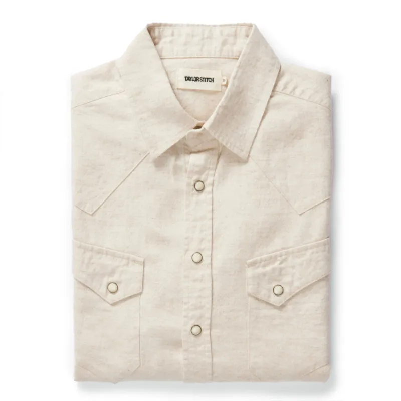 The Western Shirt in Natural sold by Taylor Stitch