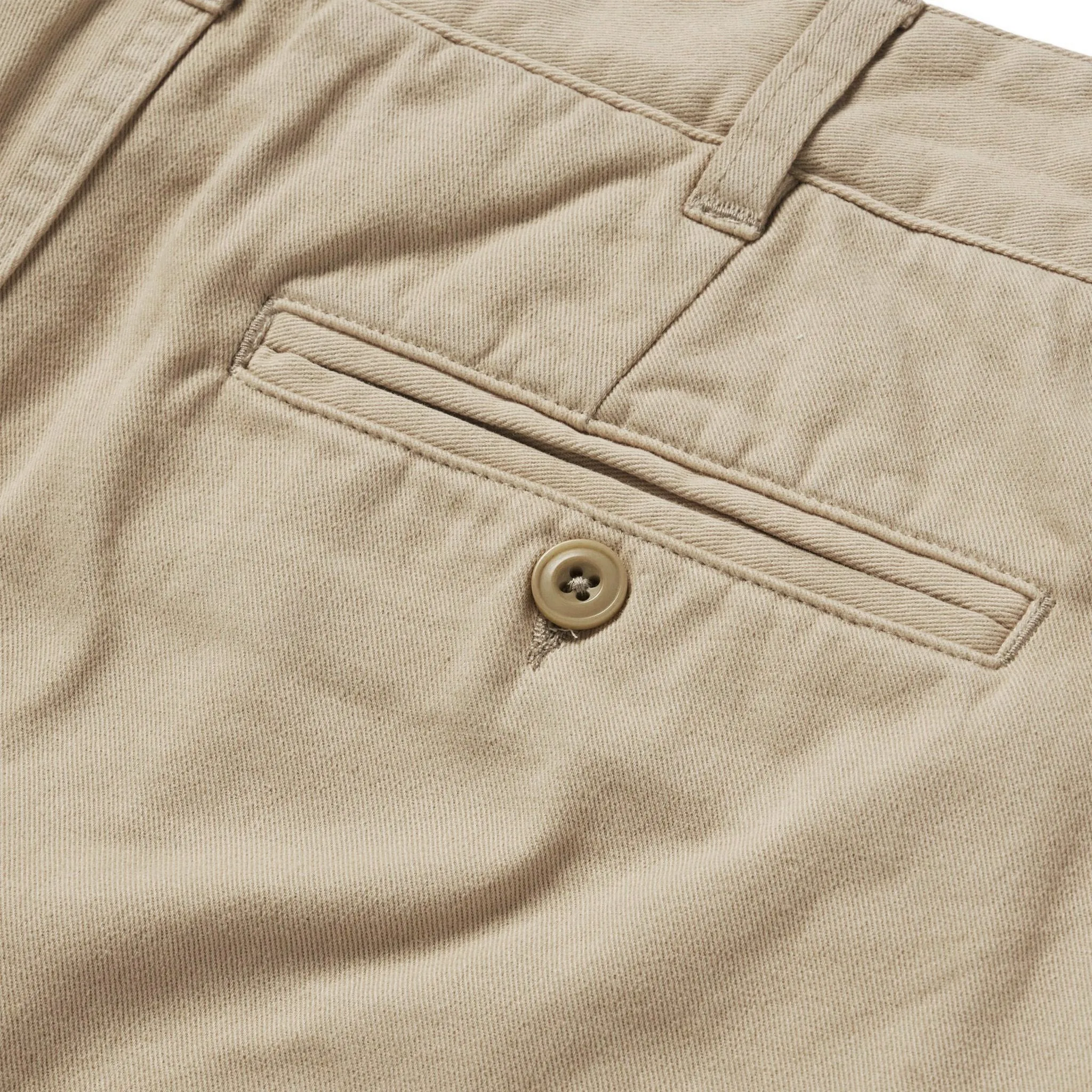 The Foundation Short in Khaki Twill sold by Taylor Stitch product image thumbnail 5