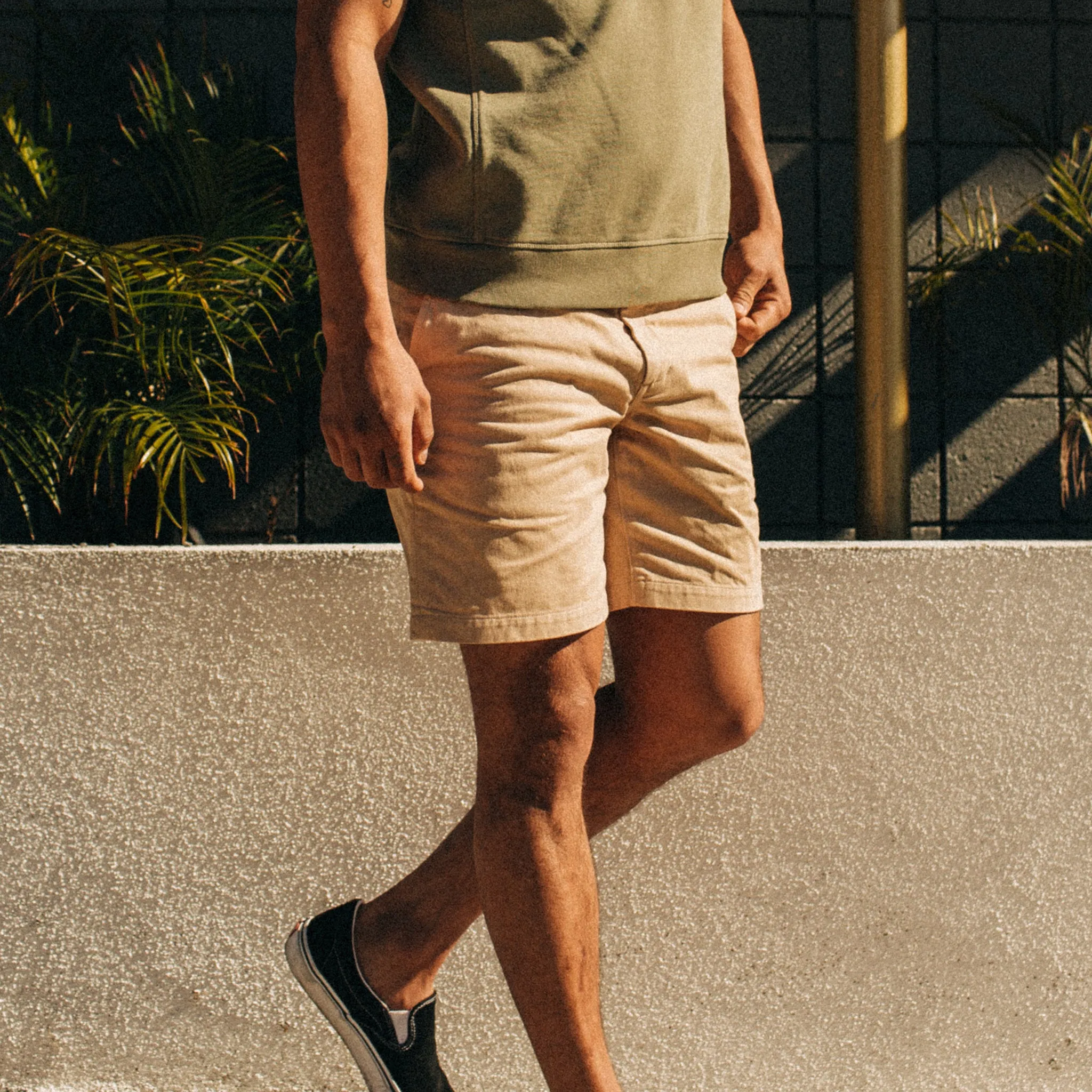 The Foundation Short in Khaki Twill sold by Taylor Stitch product image thumbnail 2