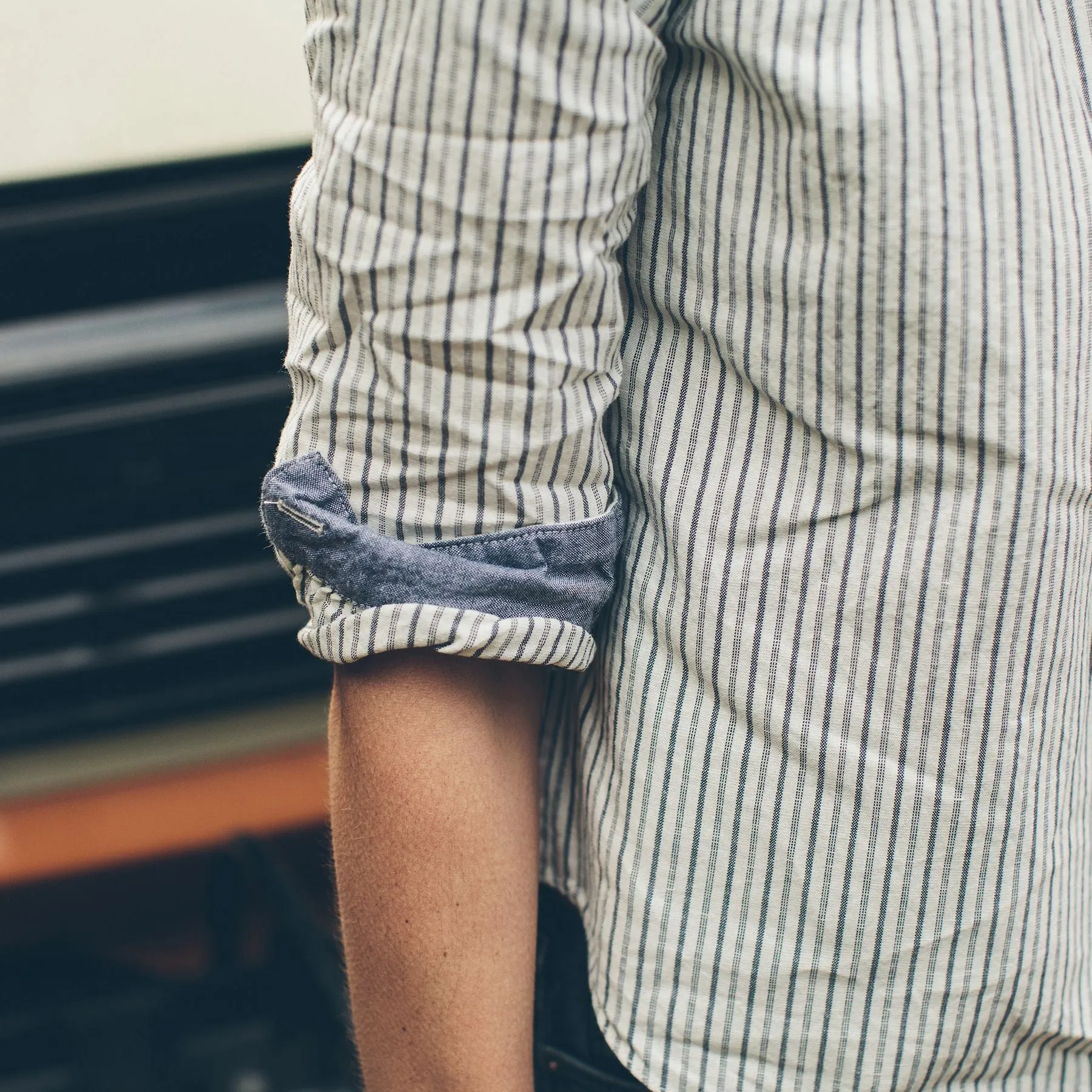 The Parker in Indigo Stripe sold by Taylor Stitch product image thumbnail 3