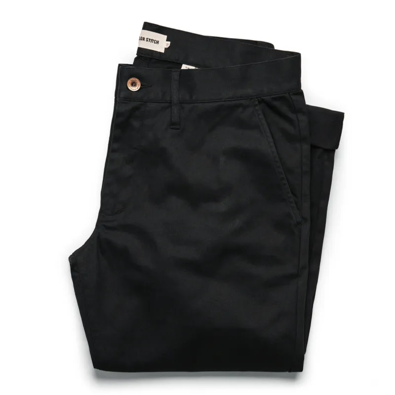 The Slim Chino in Organic Coal sold by Taylor Stitch