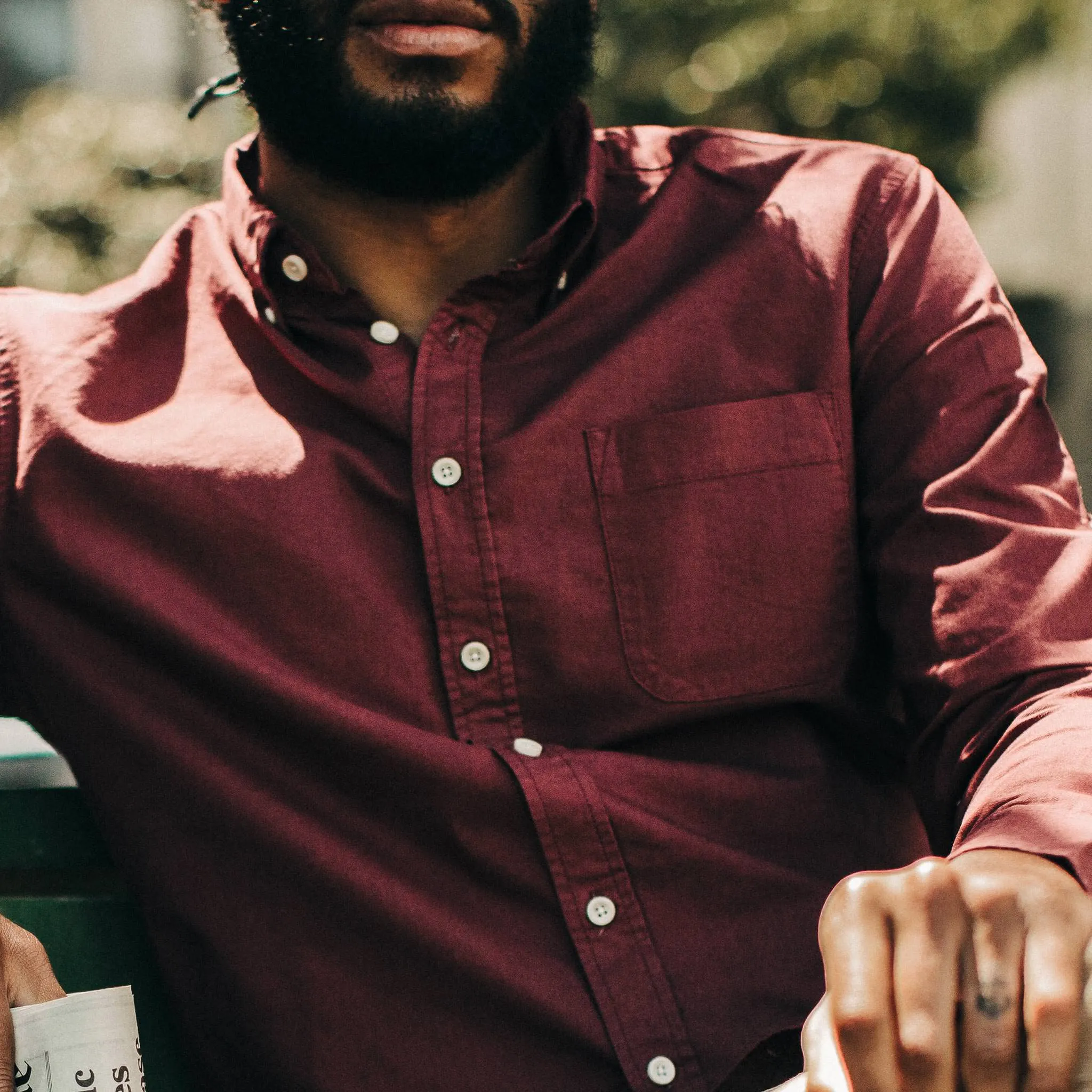 The Jack in Burgundy Oxford sold by Taylor Stitch product image thumbnail 3