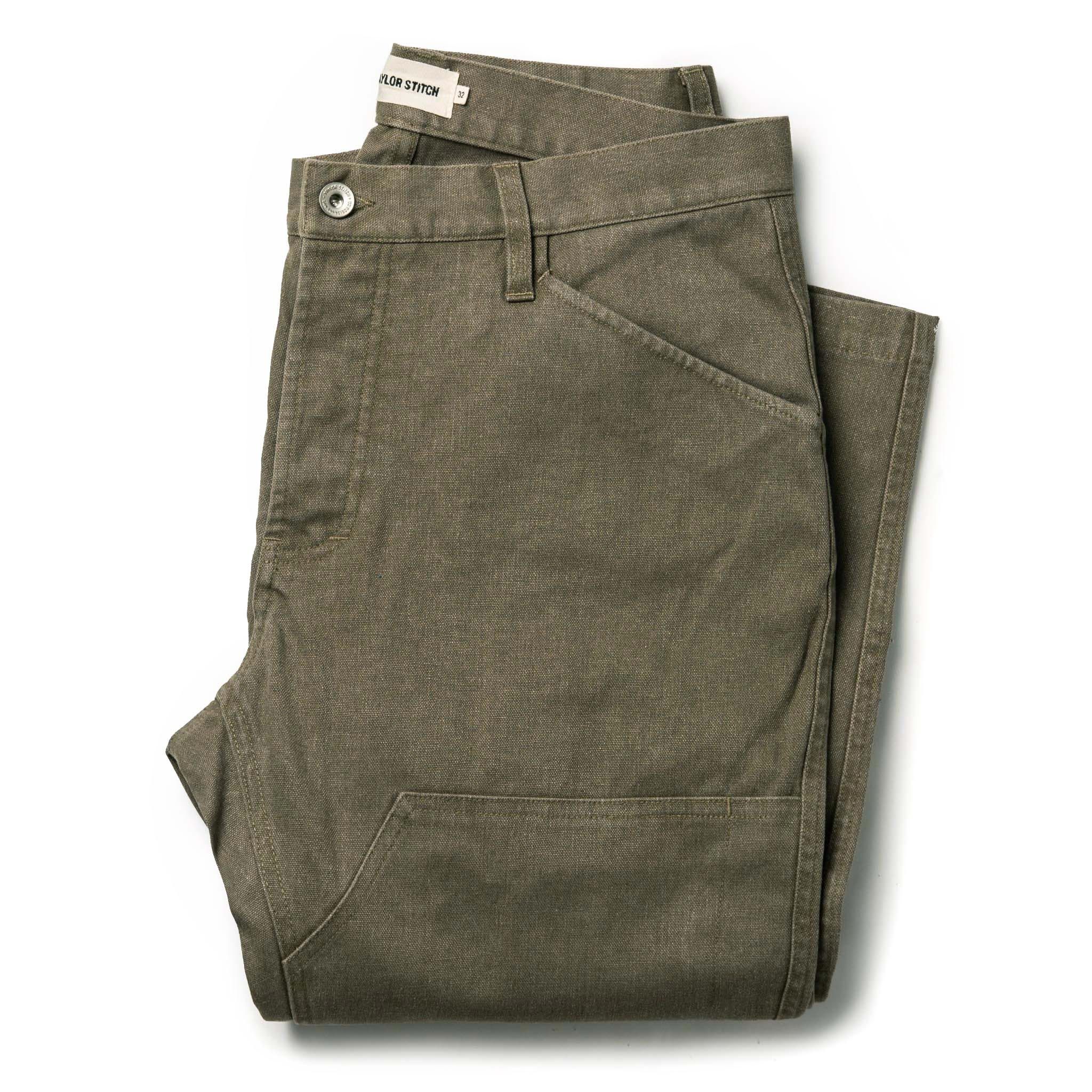 The Chore Pant in Stone Boss Duck sold by Taylor Stitch