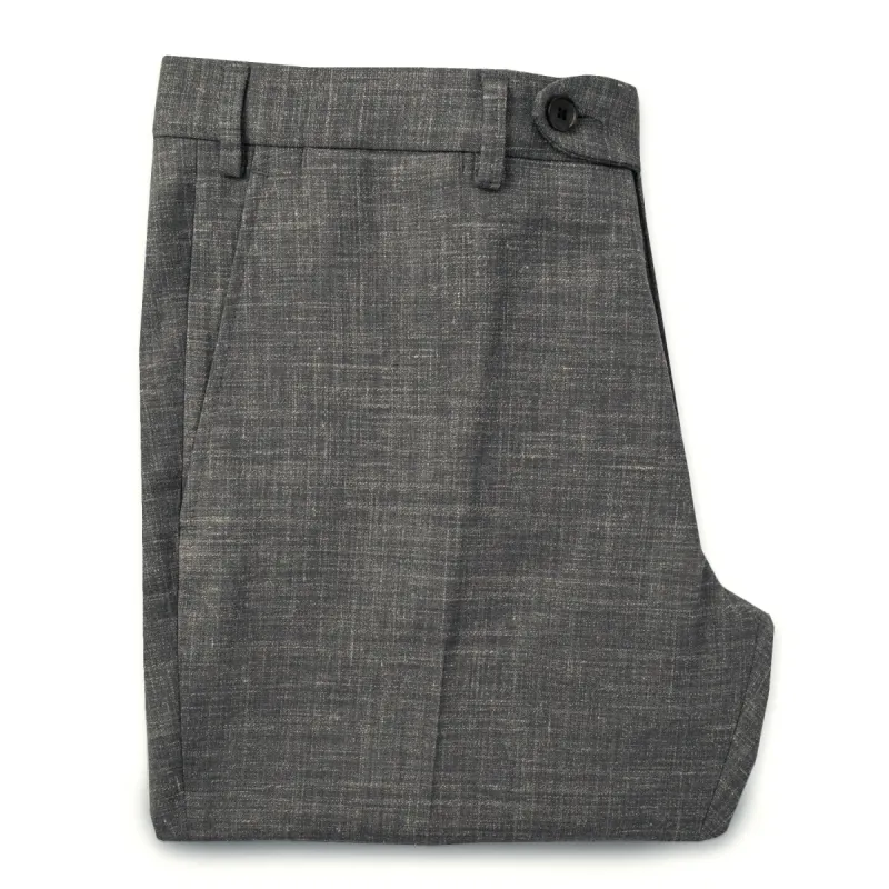 The Telegraph Trouser in Charcoal sold by Taylor Stitch
