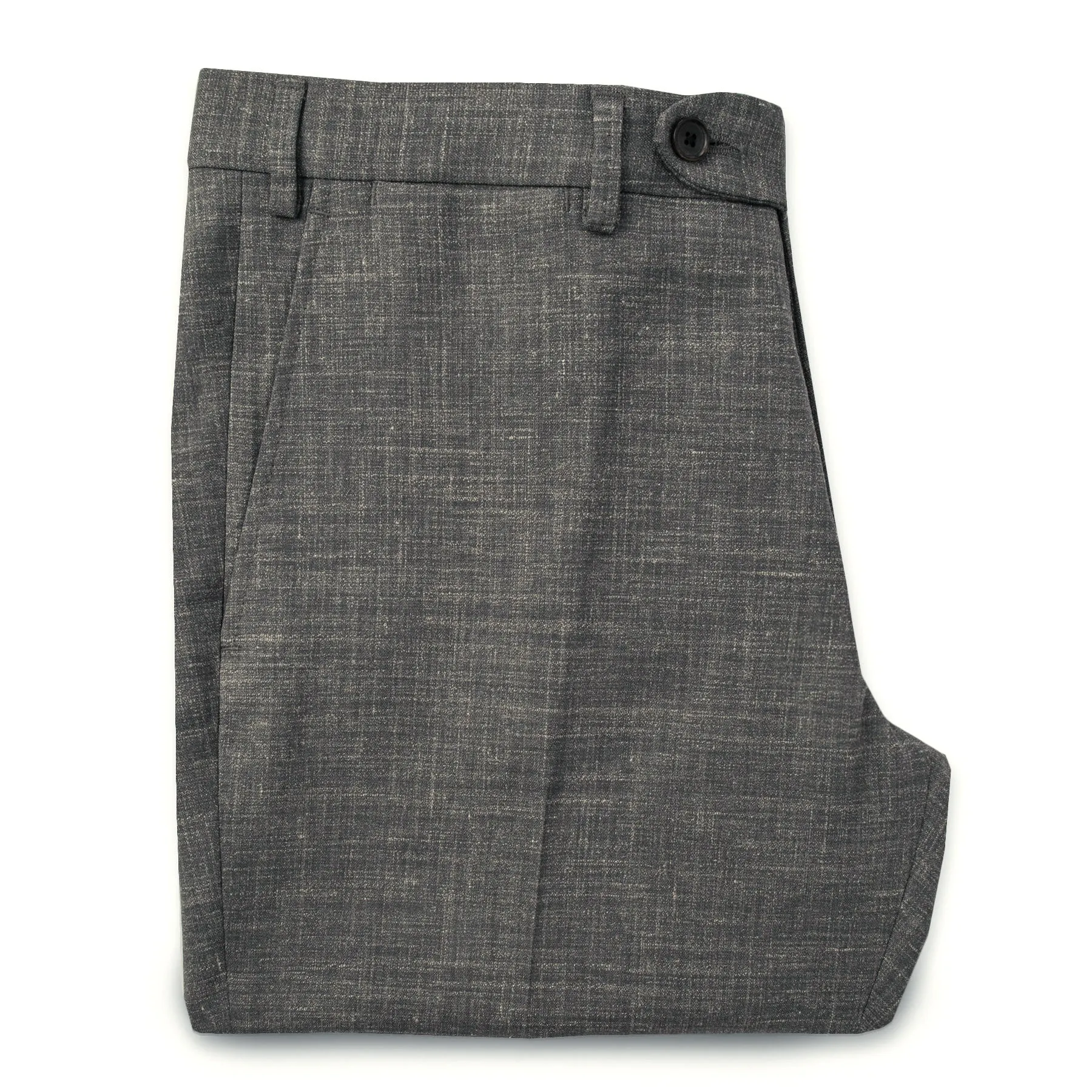 The Telegraph Trouser in Charcoal sold by Taylor Stitch