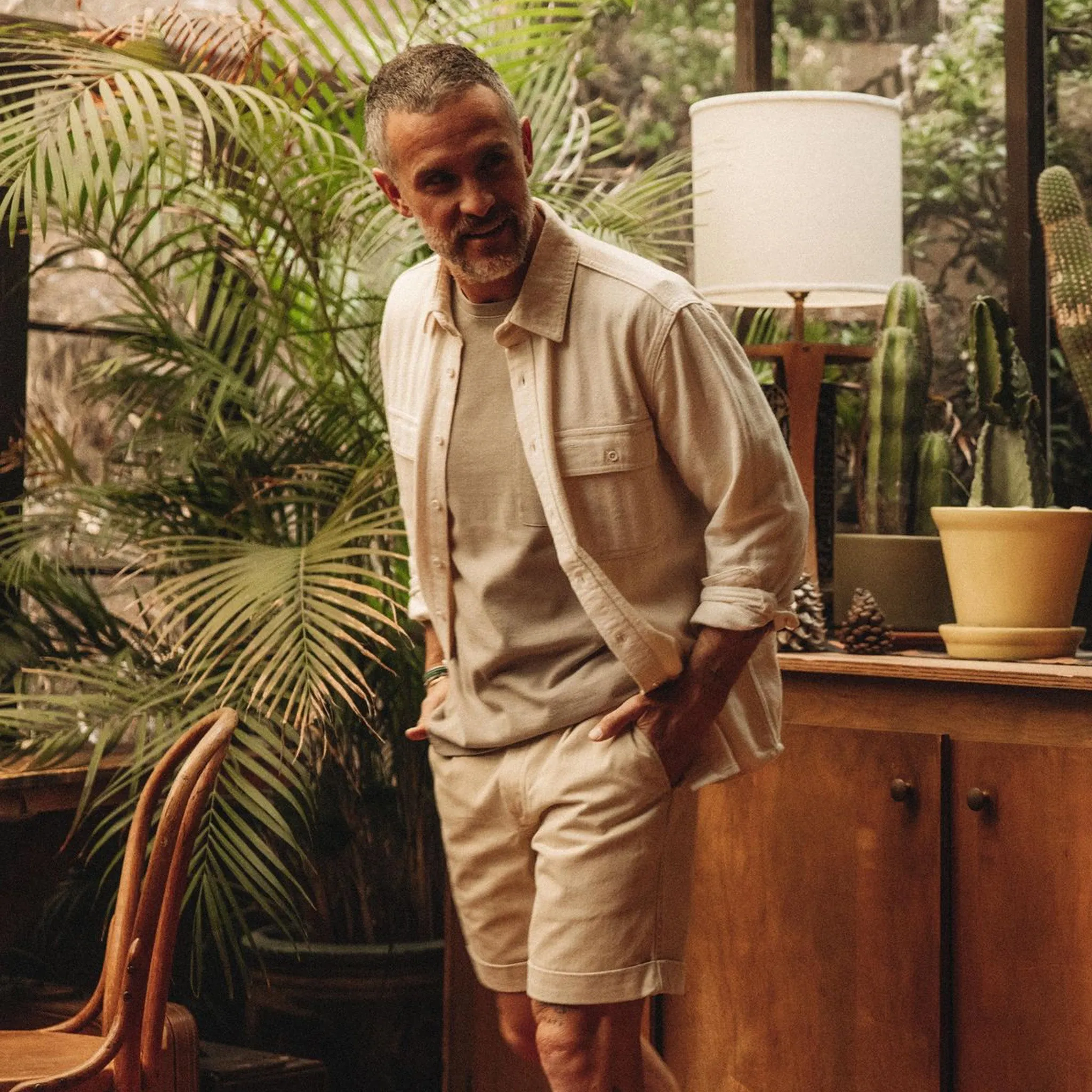 The Ledge Shirt in Oyster Herringbone sold by Taylor Stitch product image thumbnail 2