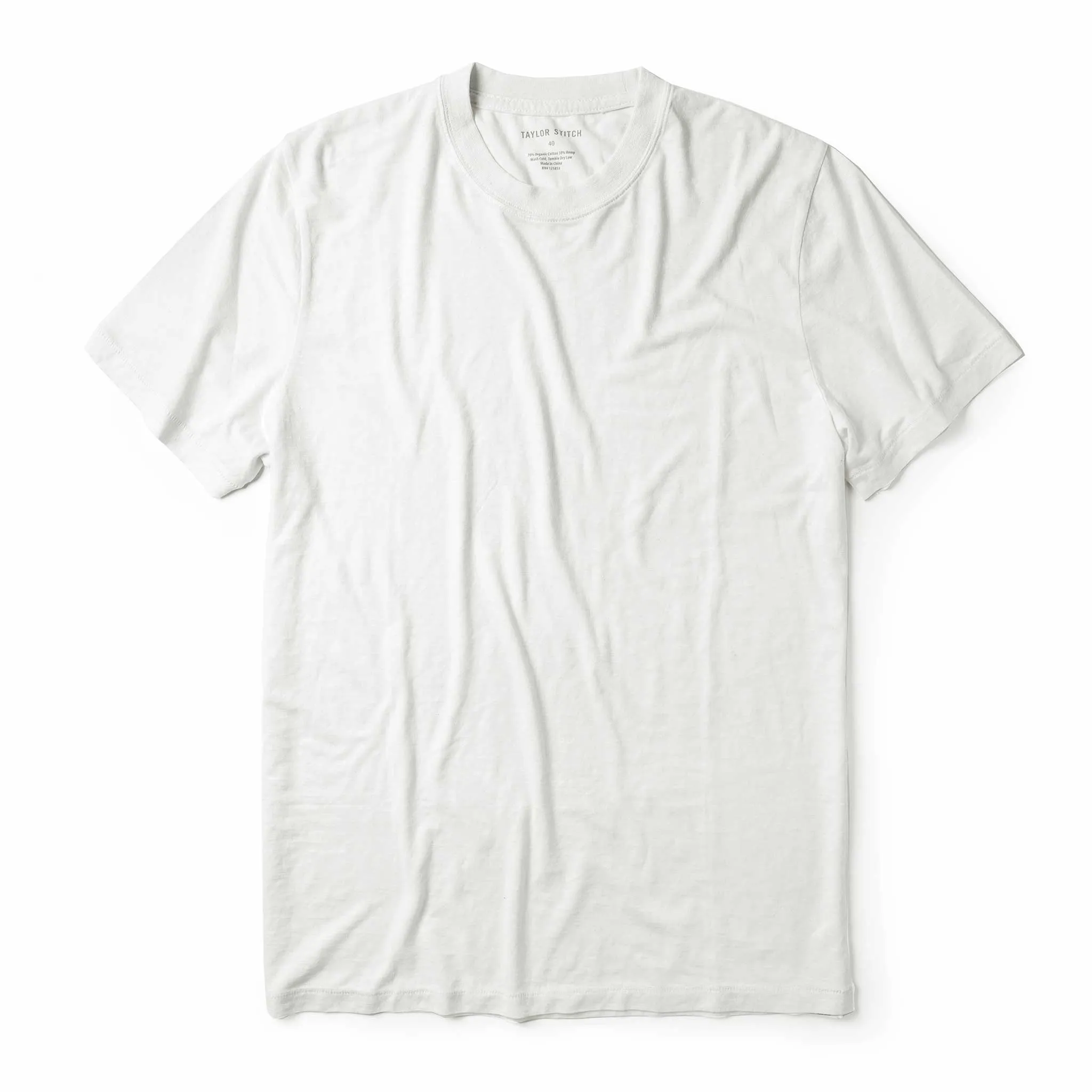 The Cotton Hemp Tee in Natural sold by Taylor Stitch