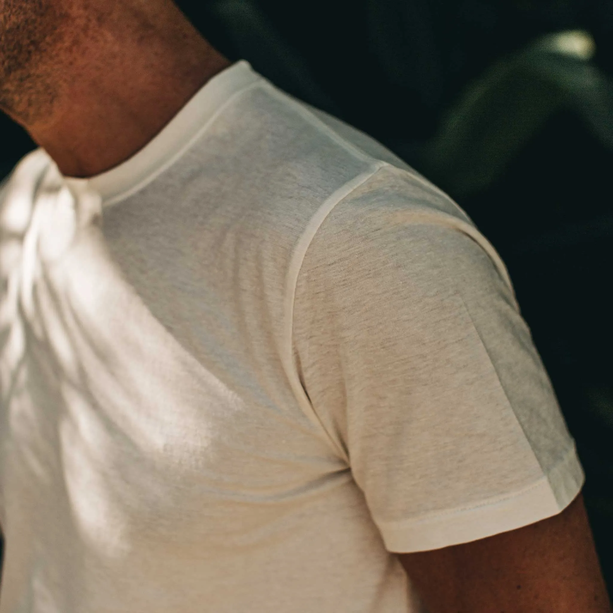 The Cotton Hemp Tee in Natural sold by Taylor Stitch product image thumbnail 3