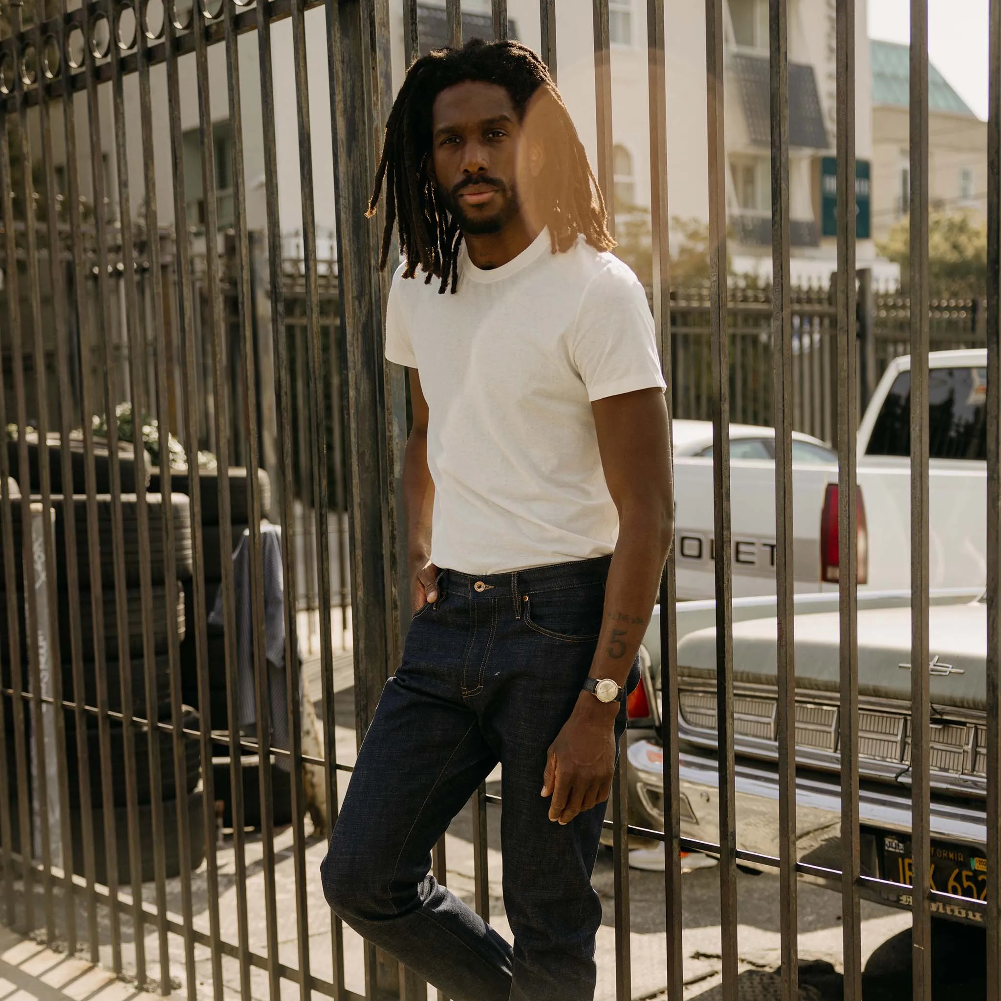 The Cotton Hemp Tee in Natural sold by Taylor Stitch product image thumbnail 2