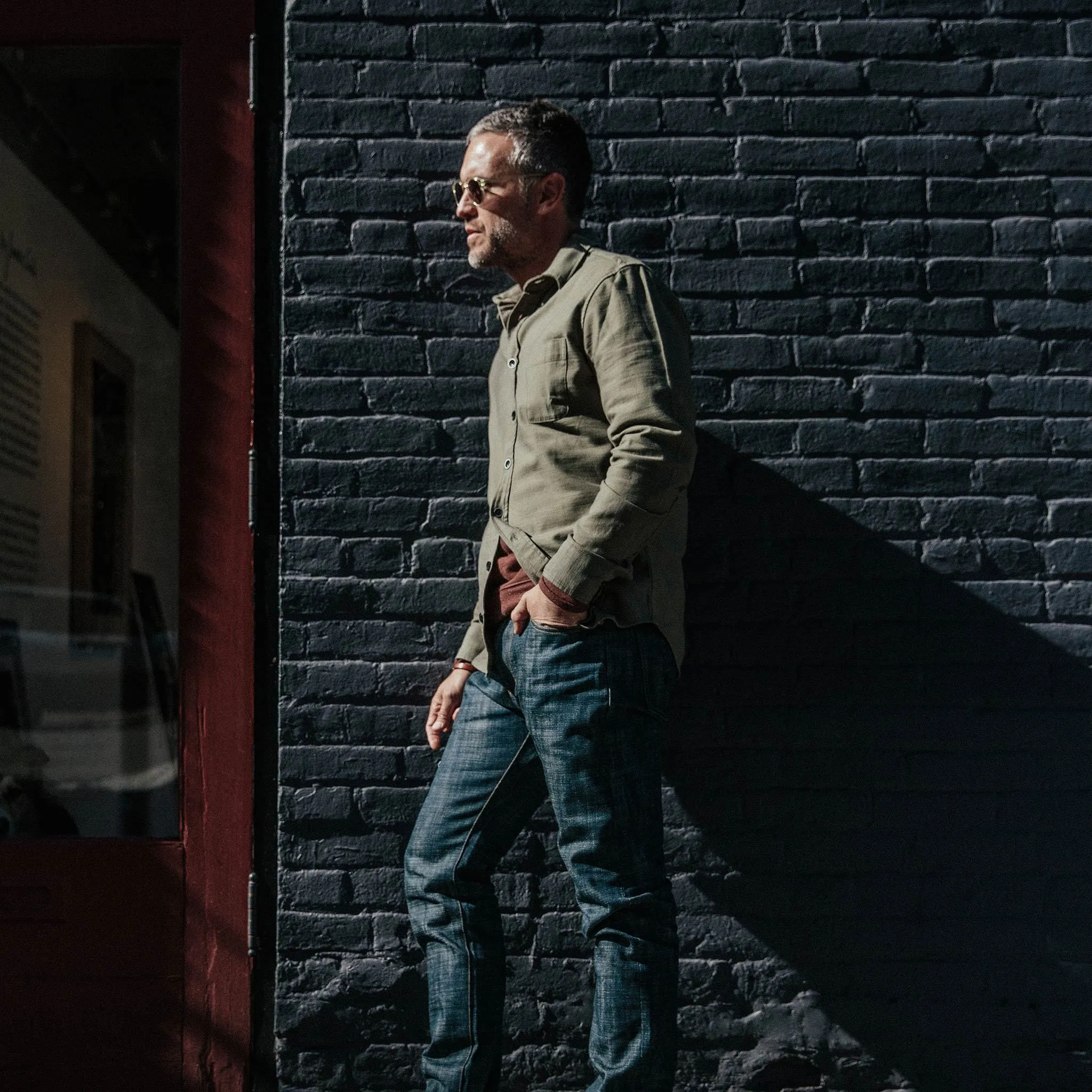 The Mechanic Shirt in Olive Reverse Sateen sold by Taylor Stitch product image thumbnail 4