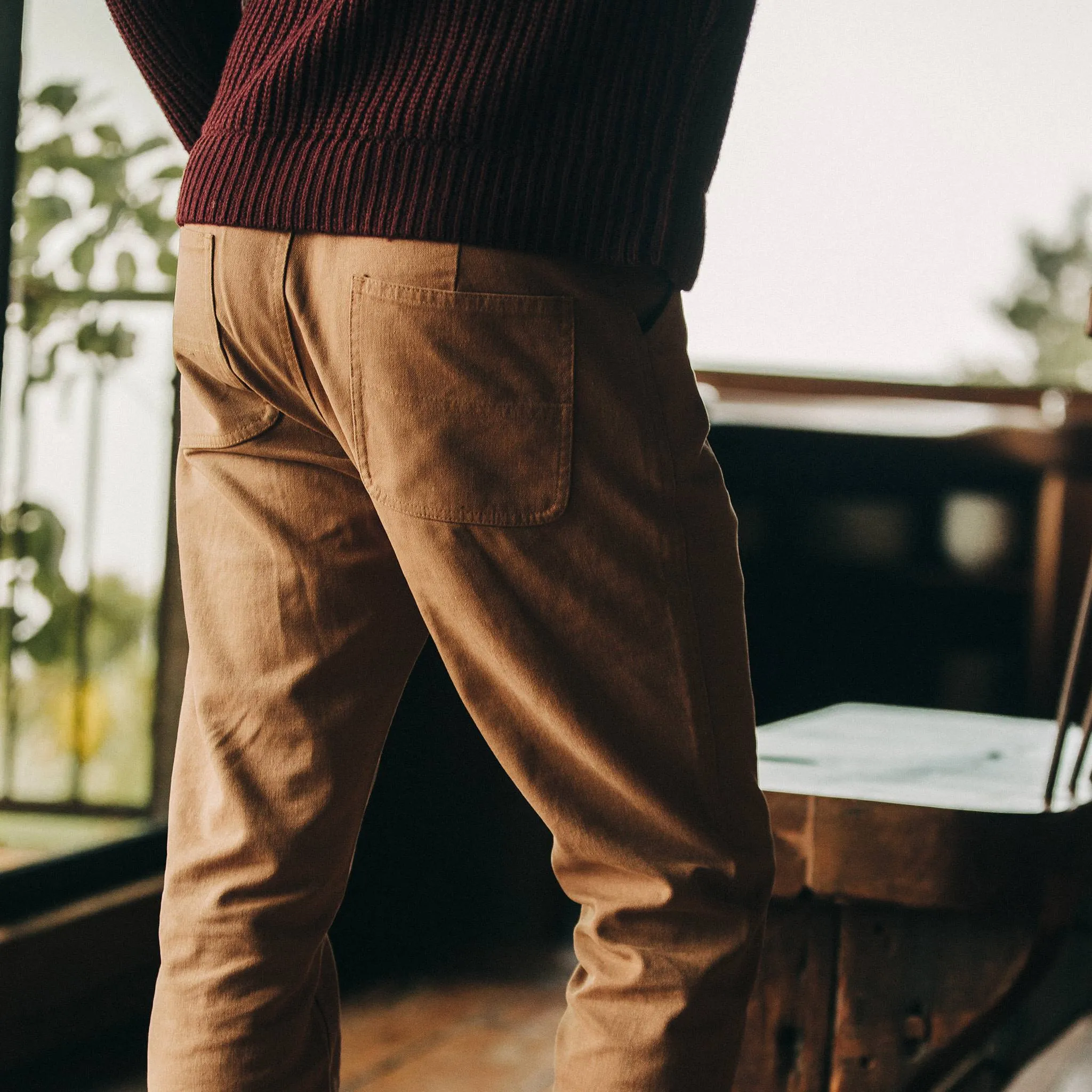 The Camp Pant in Tobacco Boss Duck sold by Taylor Stitch product image thumbnail 4